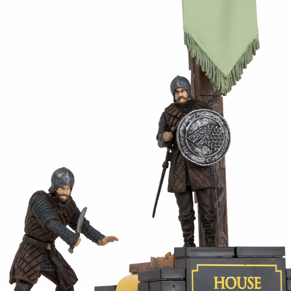 McFarlane Toys Game of Thrones Stark Banner Pack Construction Set - Official Collectible Building Kit for Fans | Perfect for Display, Gifts & Game of Thrones Merchandise Collection