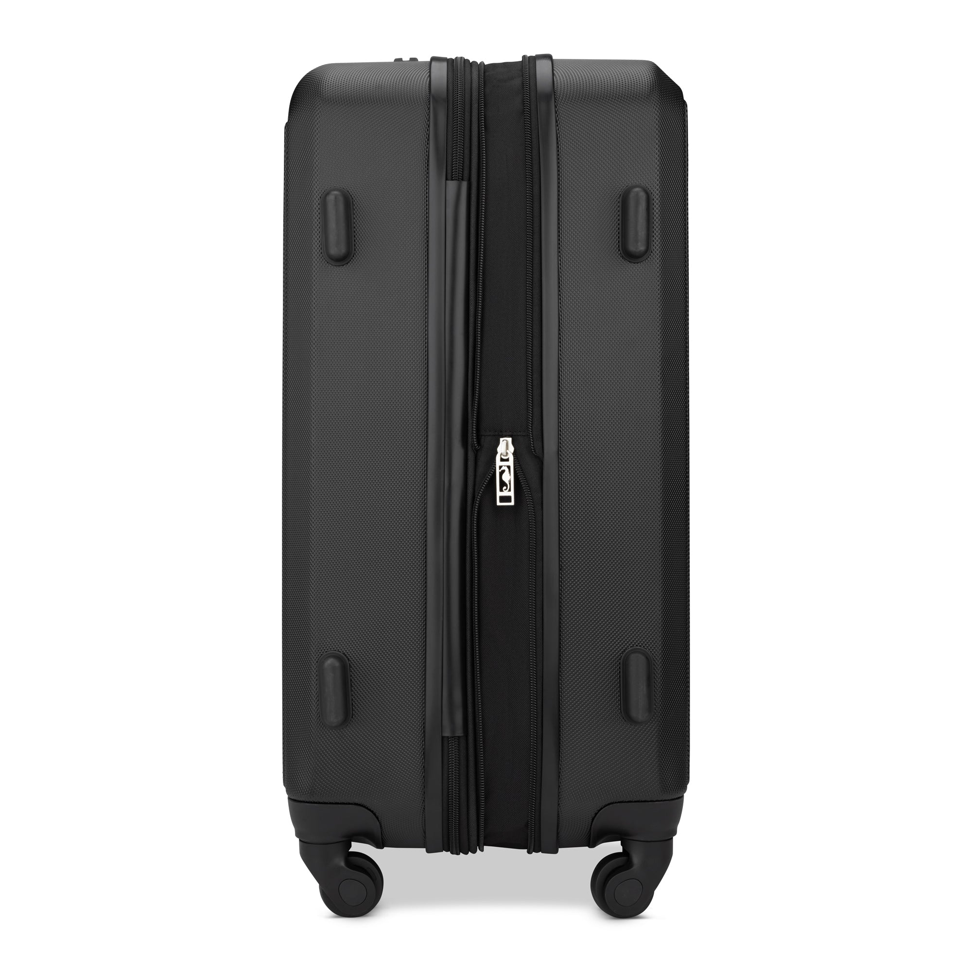 Atlantic Acclaim II 3-Piece Luggage Set - Lightweight Spinner Suitcase with TSA Lock, Durable Hardshell Carry On & Checked Bags (Black) - Perfect for Business Travel, Family Vacations & International Trips