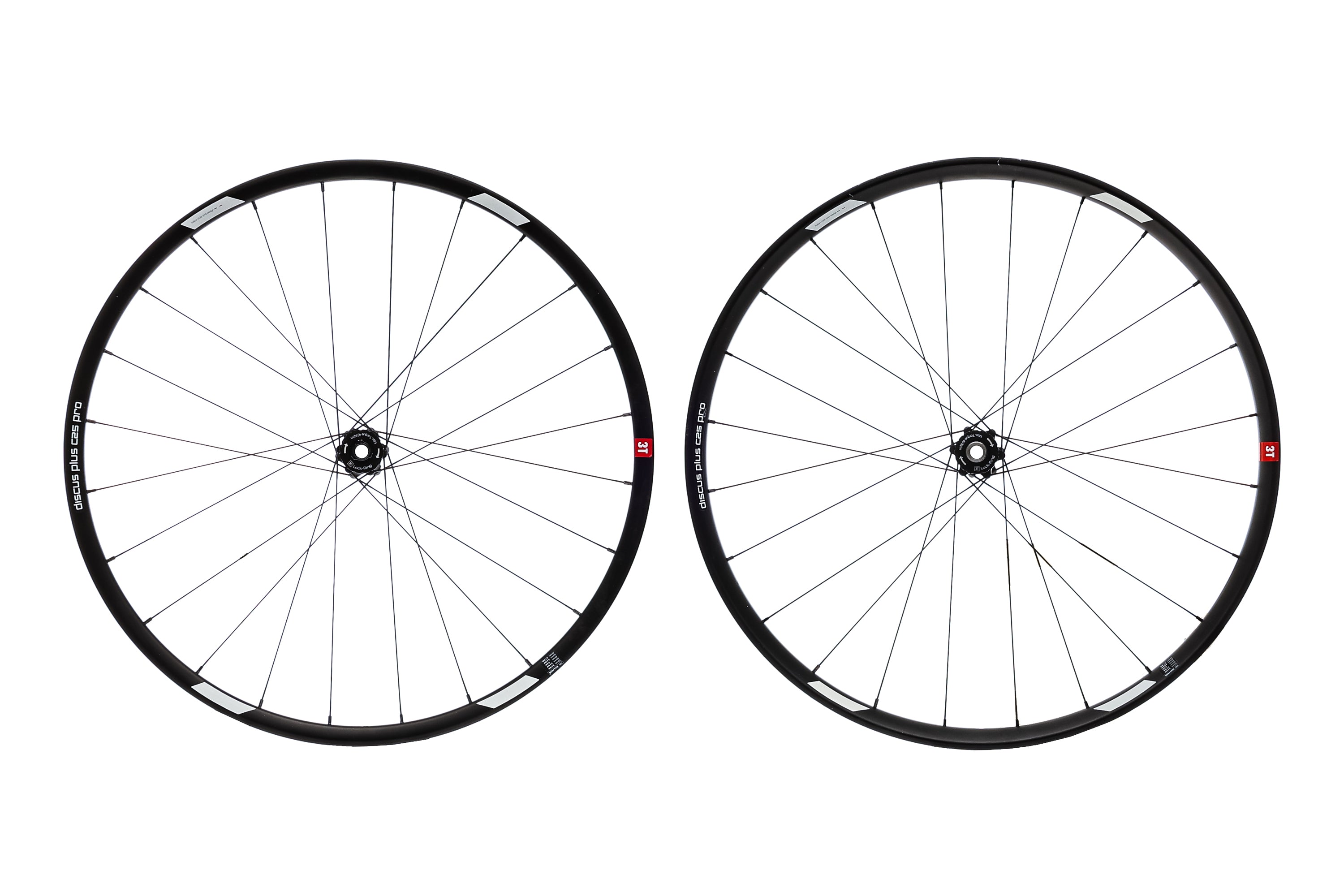 3T Discus Plus C25 Pro Carbon Tubeless 650b Wheelset - Lightweight Road Bike Wheels for Racing & Performance Cycling | Perfect for Road Racing, Endurance Rides & Competitive Cyclists