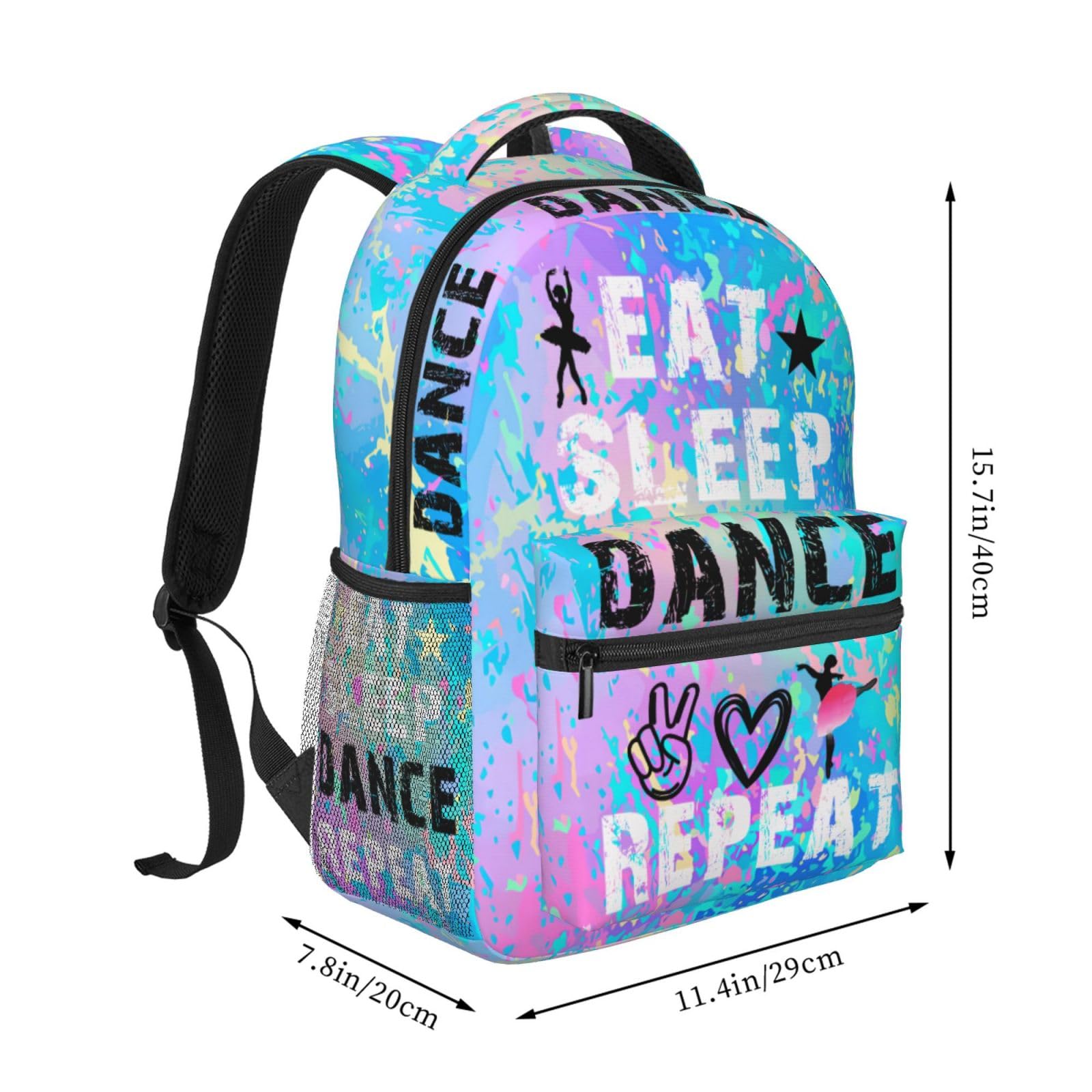 16 Inch Lightweight Ballet Dance Backpack for Kids, Girls, Women & Adults - Perfect for Dance School, Travel & Casual Use - Great Gift Idea