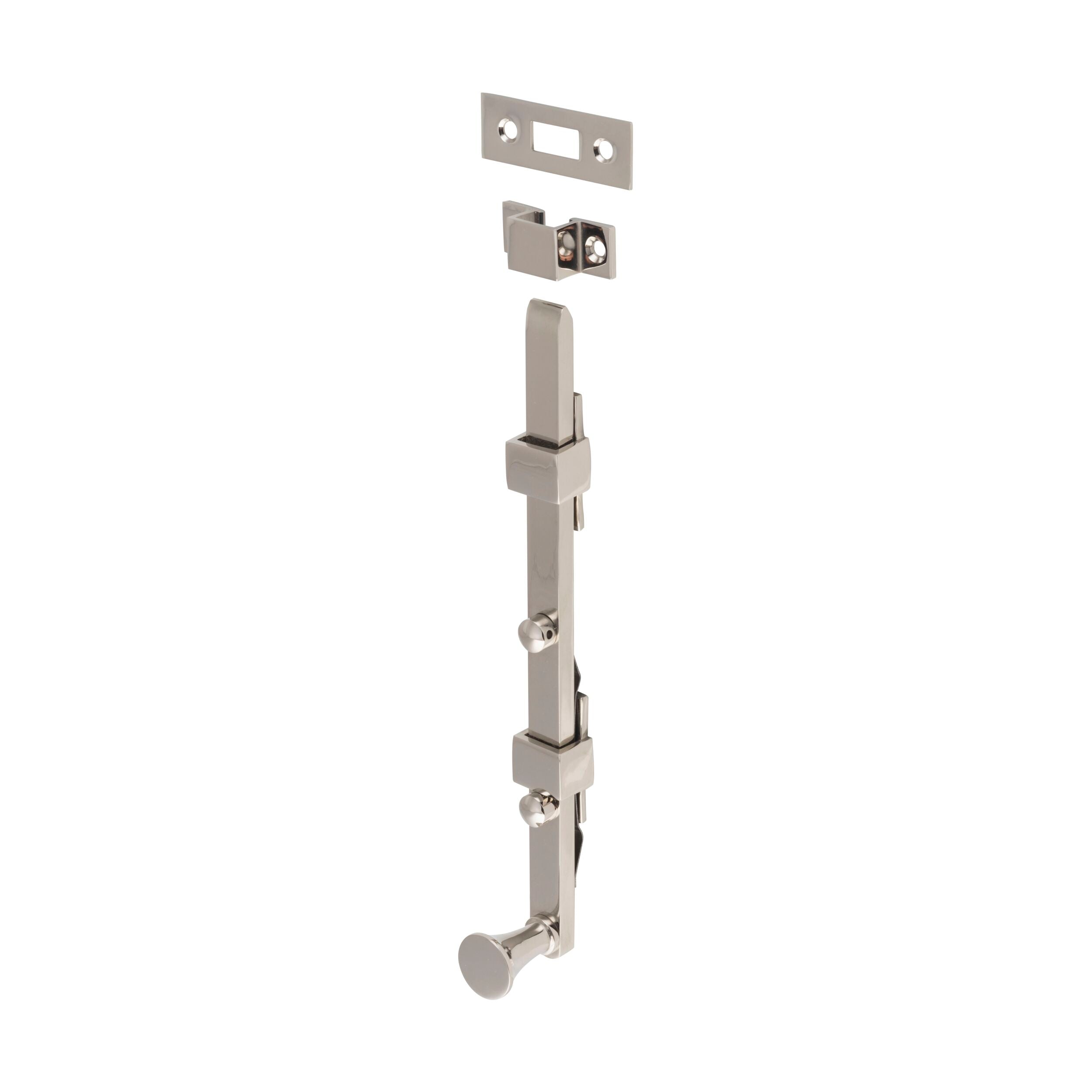 6523 Panic Bolt - Polished Nickel Finish - 255mm (10 inch) Length - Emergency Exit Door Hardware for Commercial Buildings & Schools