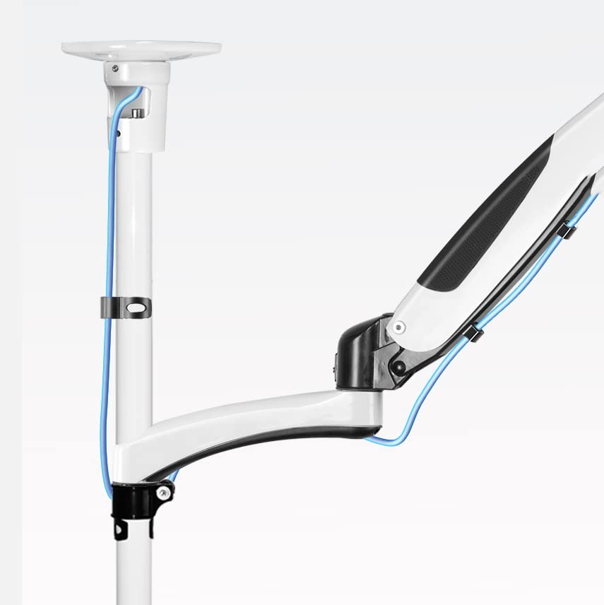 **Adjustable Ceiling Mount Monitor Stand Bracket - Full Motion Monitor Arm for 15-27