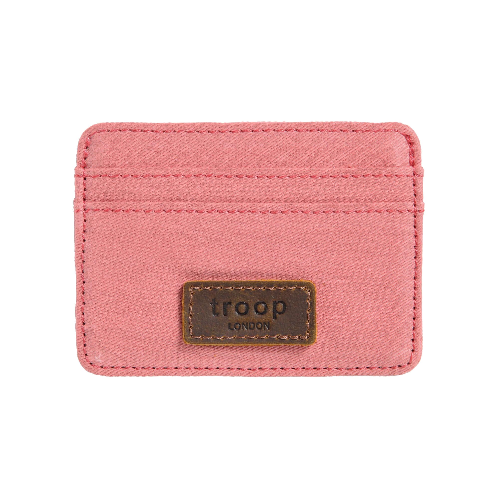 Eco-Friendly Cotton Card Holder by Troop London - RFID Blocking, Slim & Lightweight Horizontal Wallet for Men & Women - Perfect for Travel, Business & Everyday Use