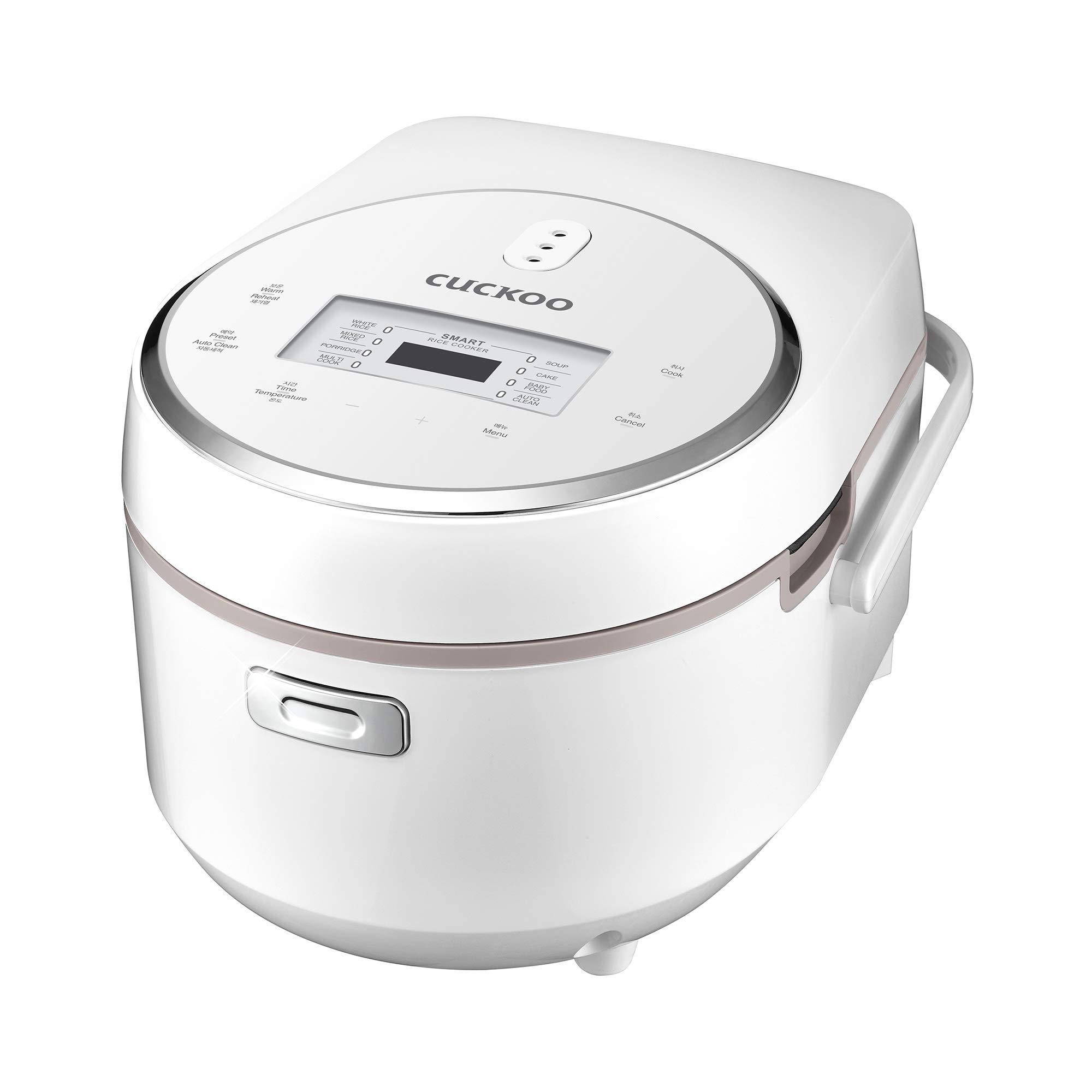 CUCKOO CR-0810F 8-Cup Micom Rice Cooker with 9 Menu Options - White Rice, Cake, Soup & More | Nonstick Inner Pot | Korean Design | Perfect for Small Families, Dorm Rooms & Meal Prep | White