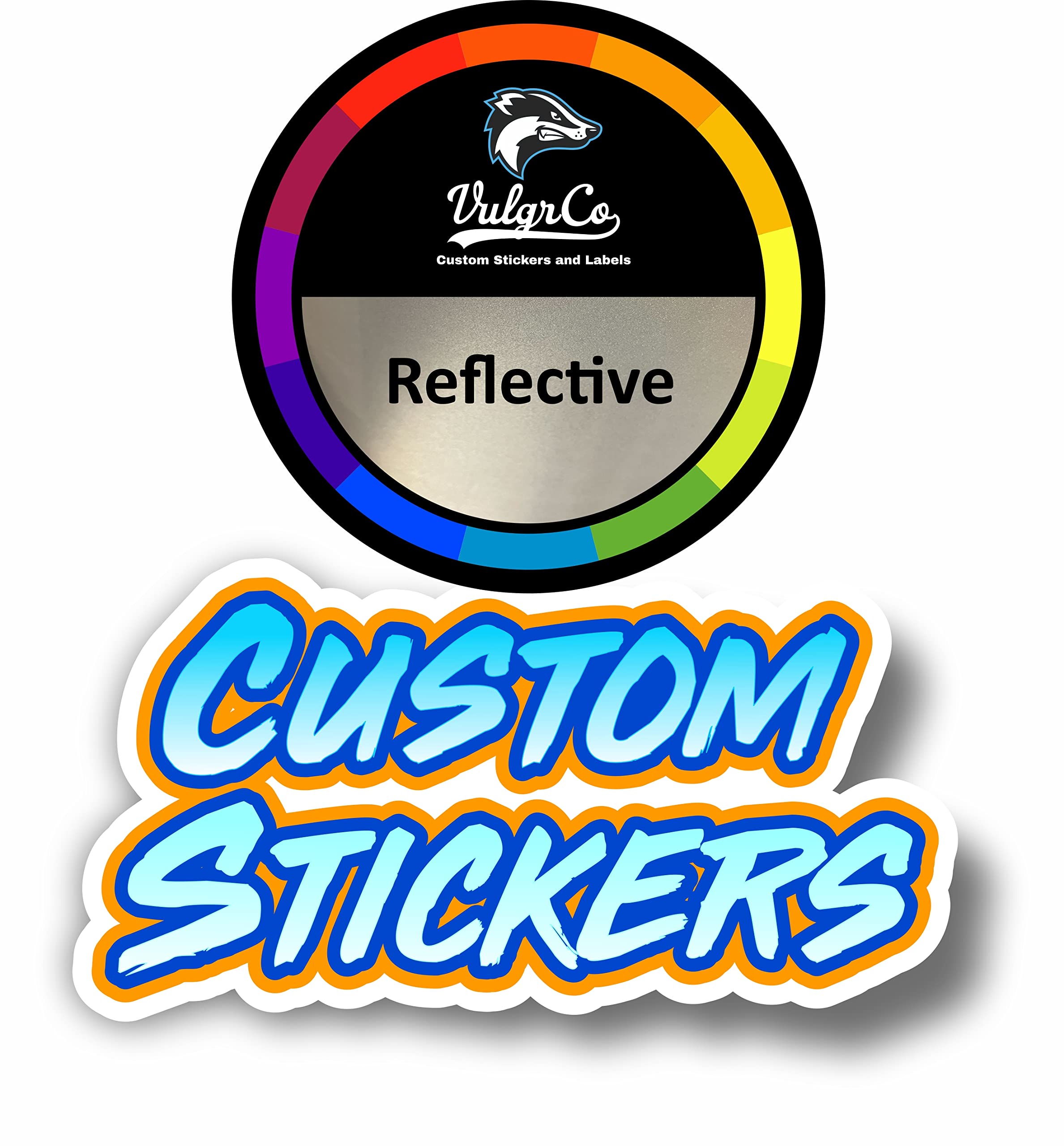Custom Die Cut Stickers - Personalized Waterproof Decals for Business, Weddings, Birthdays & Gifts | Reflective Vinyl Stickers for Cars, Laptops, Water Bottles & DIY Projects