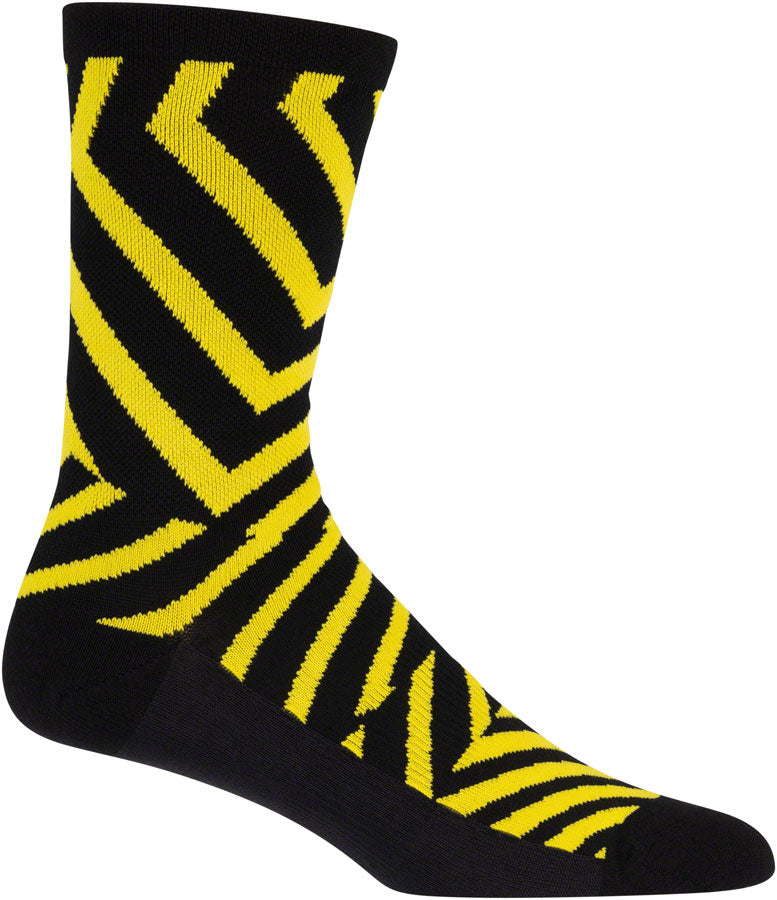 45NRTH Dazzle Lightweight Wool Socks for Men & Women - Breathable, Moisture-Wicking Hiking & Winter Socks (Yellow, Medium) - Perfect for Outdoor Adventures, Camping & Cold Weather Activities