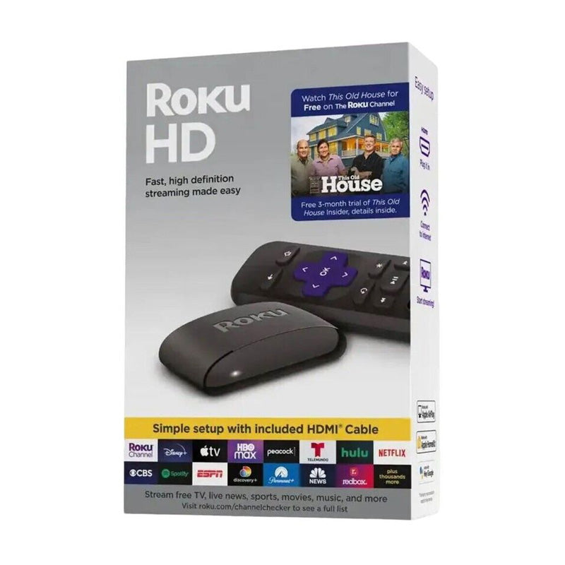 Roku Express HD Streaming Device with Remote & HDMI Cable - Model 3932RD | Watch Netflix, Hulu, Disney+ in HD on Your TV