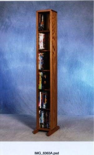 Unfinished Wooden CD & DVD Storage Cabinet - The Wood Shed 615 Media Organizer - Perfect for Living Room, Office, and Home Theater Organization