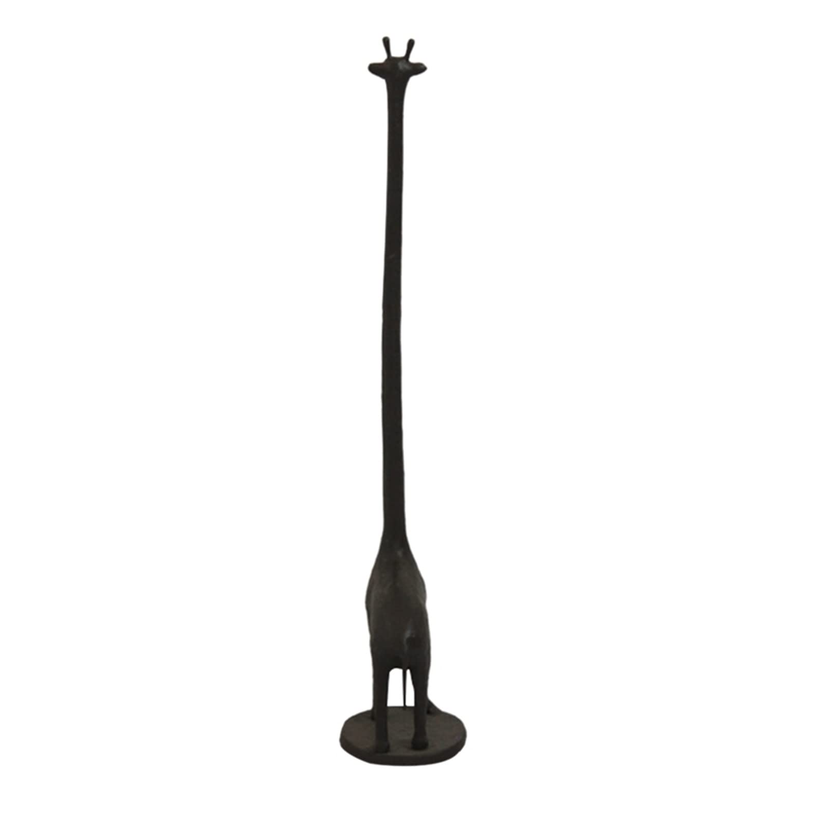 Cast Iron Giraffe Paper Towel Holder - Free Standing Decorative Bathroom Tissue Roll Holder for Toilet Paper & Paper Towels - Perfect for Home, Office, and RV Use