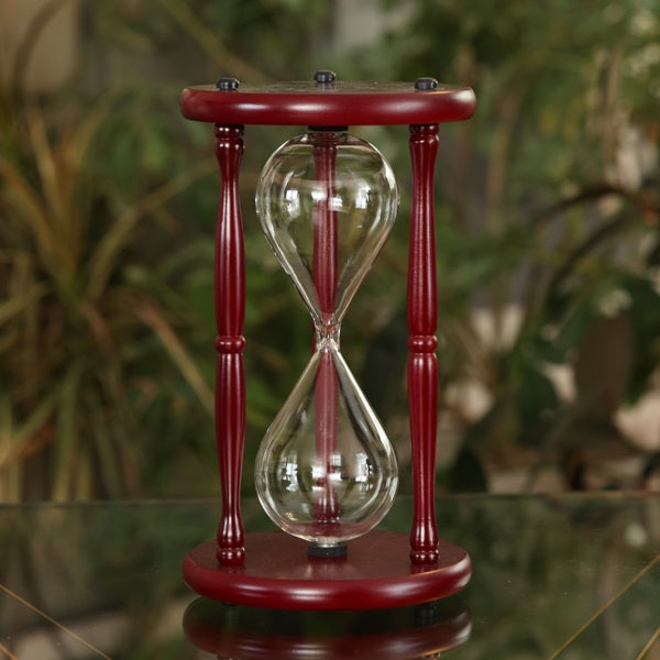 Large Cherry Wood Hourglass Urn - Elegant Memorial Keepsake for Ashes - Perfect for Home Display & Memorial Services