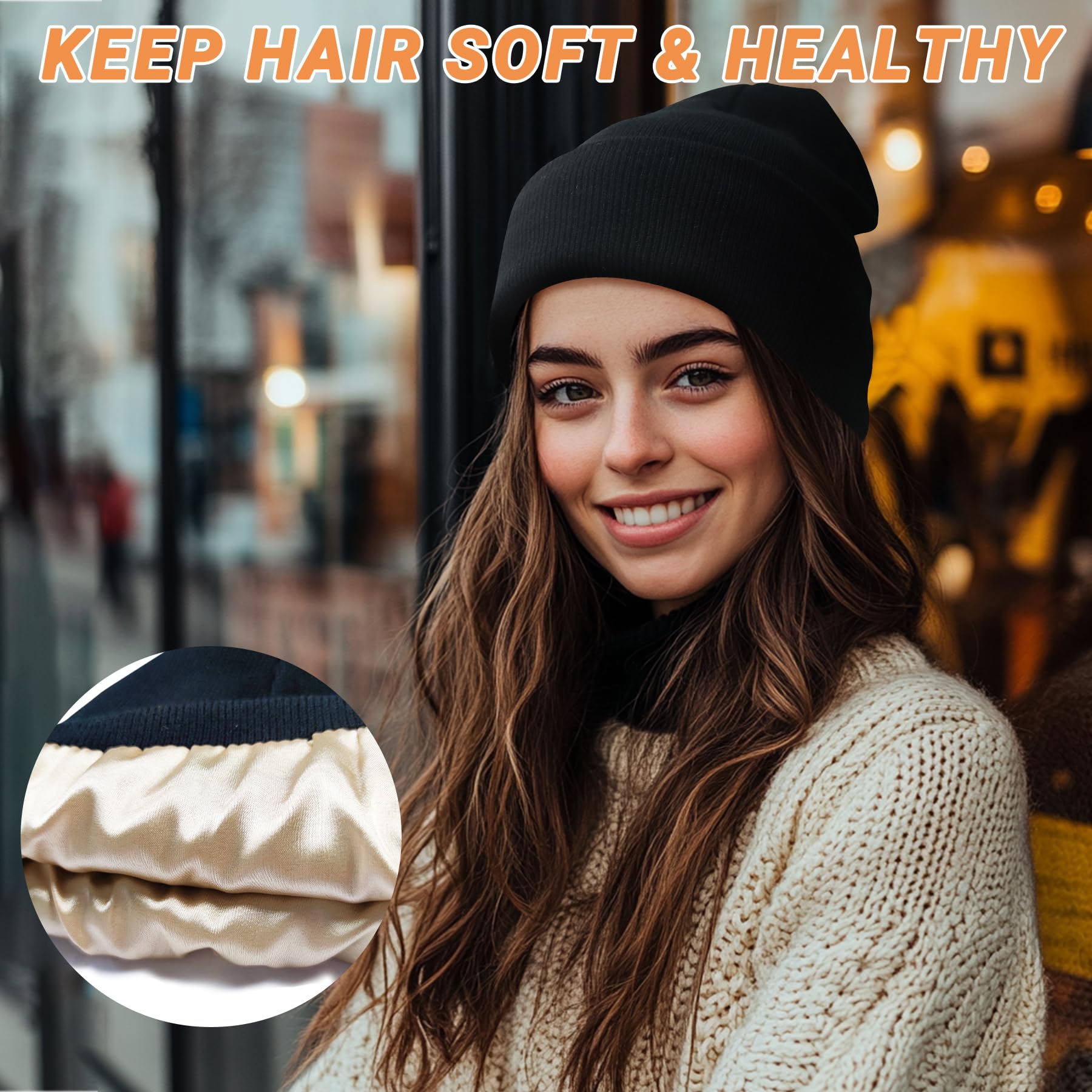 NPQQUAN Unisex Winter Knit Beanie Hat for Men & Women - Warm Fleece Lined Skull Cap for Cold Weather, Outdoor Activities, and Casual Style