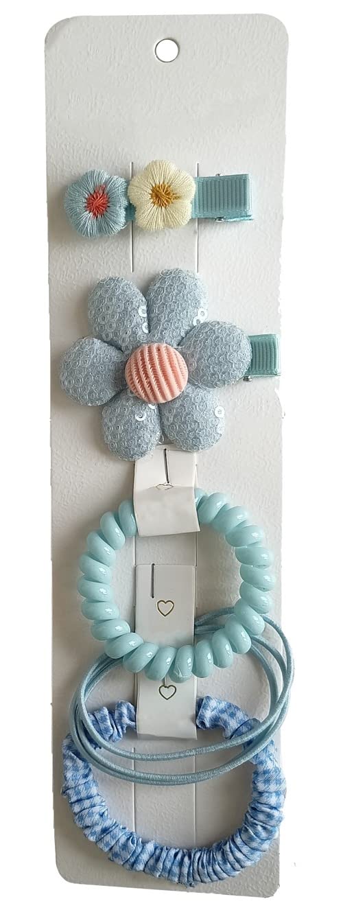 RedChimes Spiral Hair Ties for Baby Girls - Soft Rubber Band Hair Bows & Clips (Style-2) - Perfect for Daily Wear, Parties & Photo Shoots