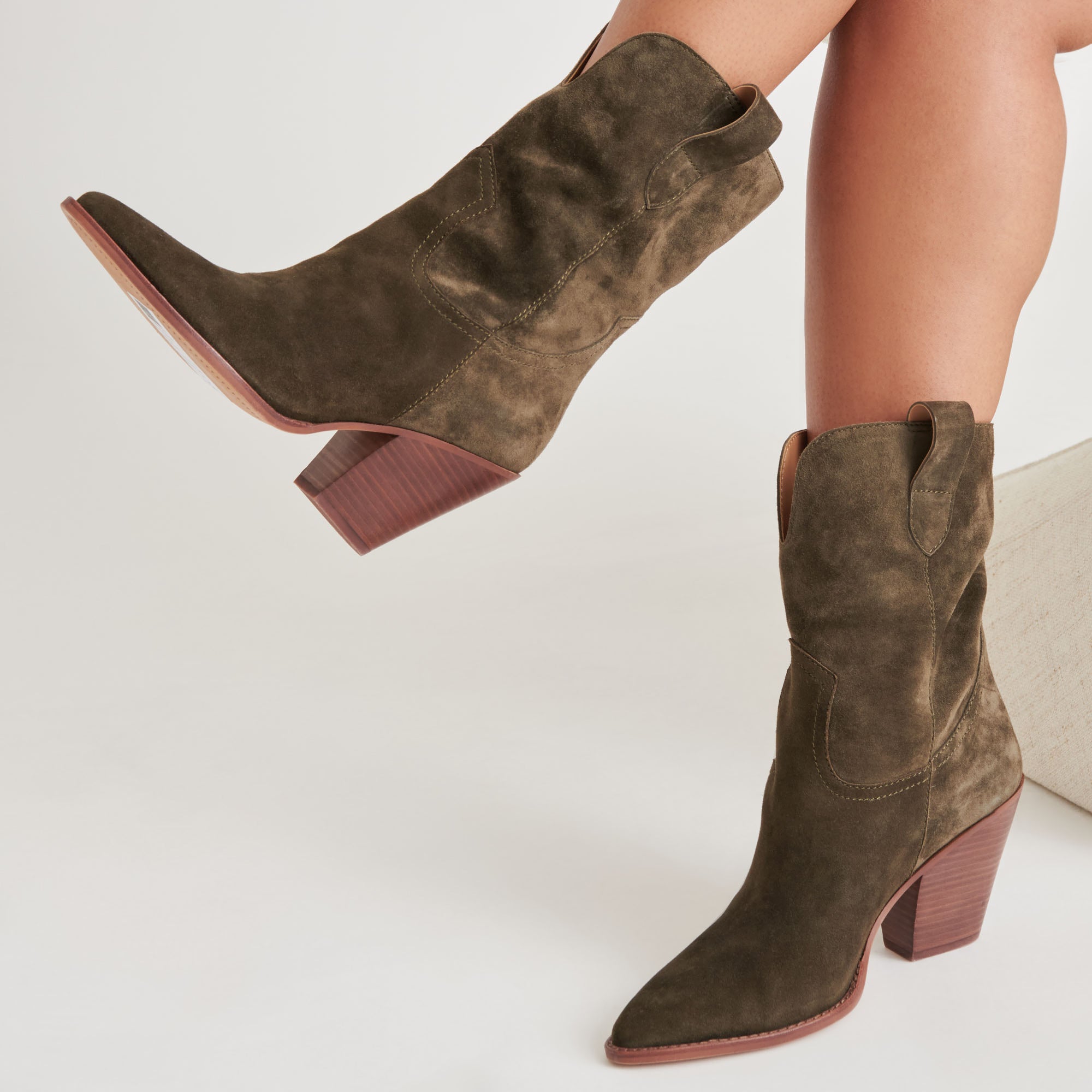JESSEY MOSS SUEDE BOOTS for Women - Waterproof Hiking & Outdoor Adventure Boots - Comfortable Ankle Boots for Walking, Camping & Travel
