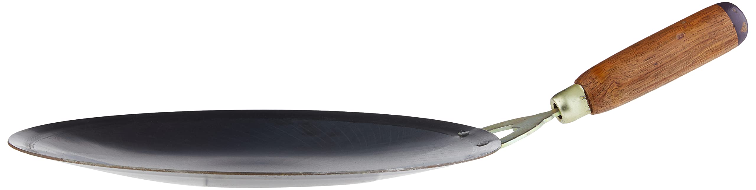 12-Inch Concave Iron Tawa Griddle - Heavy Duty Indian Flatbread Pan for Roti, Chapati & Dosa - Perfect for Home Cooking & Restaurant Use