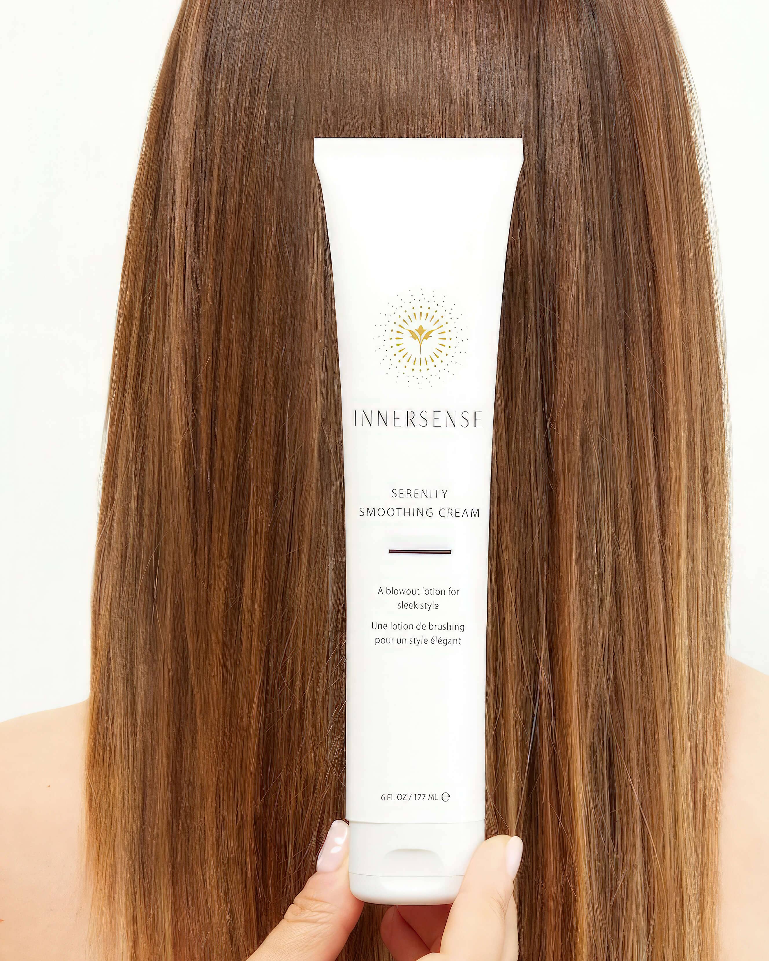 Serenity Smoothing Cream Blowout Lotion - Professional Hair Styling Treatment for Frizz Control & Shine | Perfect for Salon-Quality Blowouts at Home