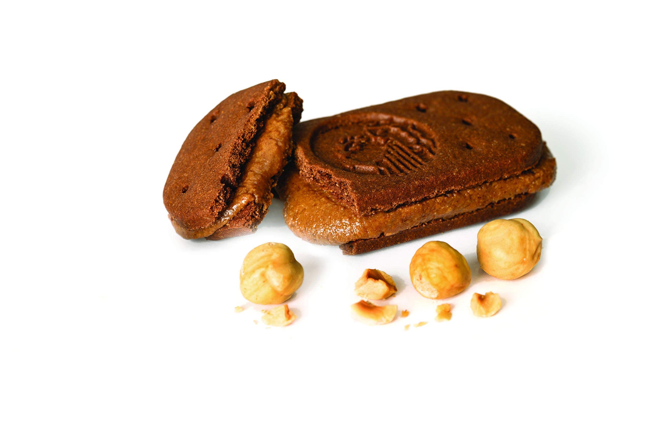 Olyra Organic Breakfast Biscuit Sandwiches with Hazelnut Cocoa - Healthy Low-Sugar High Fiber Snacks for Kids | 4 Pack | Perfect for School Lunches & After-School Treats