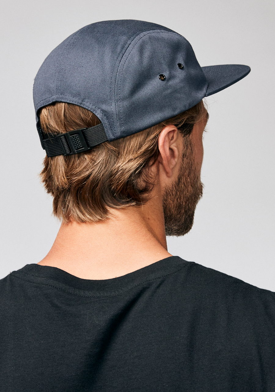 Mikey 5 Panel Hat for Men - Classic Navy Snapback Cap - Stylish Streetwear Accessory for Outdoor Activities and Casual Wear