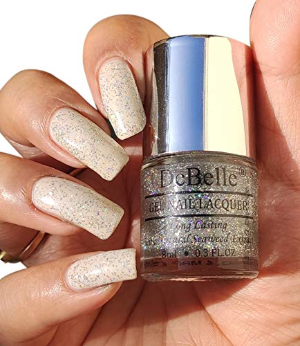 DeBelle 6-Piece Nail Polish Set - Dark Grey, Maroon, Pink & More | 48ml Total (8ml Each) | Long-Lasting Shimmer & Glossy Finish | Perfect for Parties, Weddings & Everyday Wear