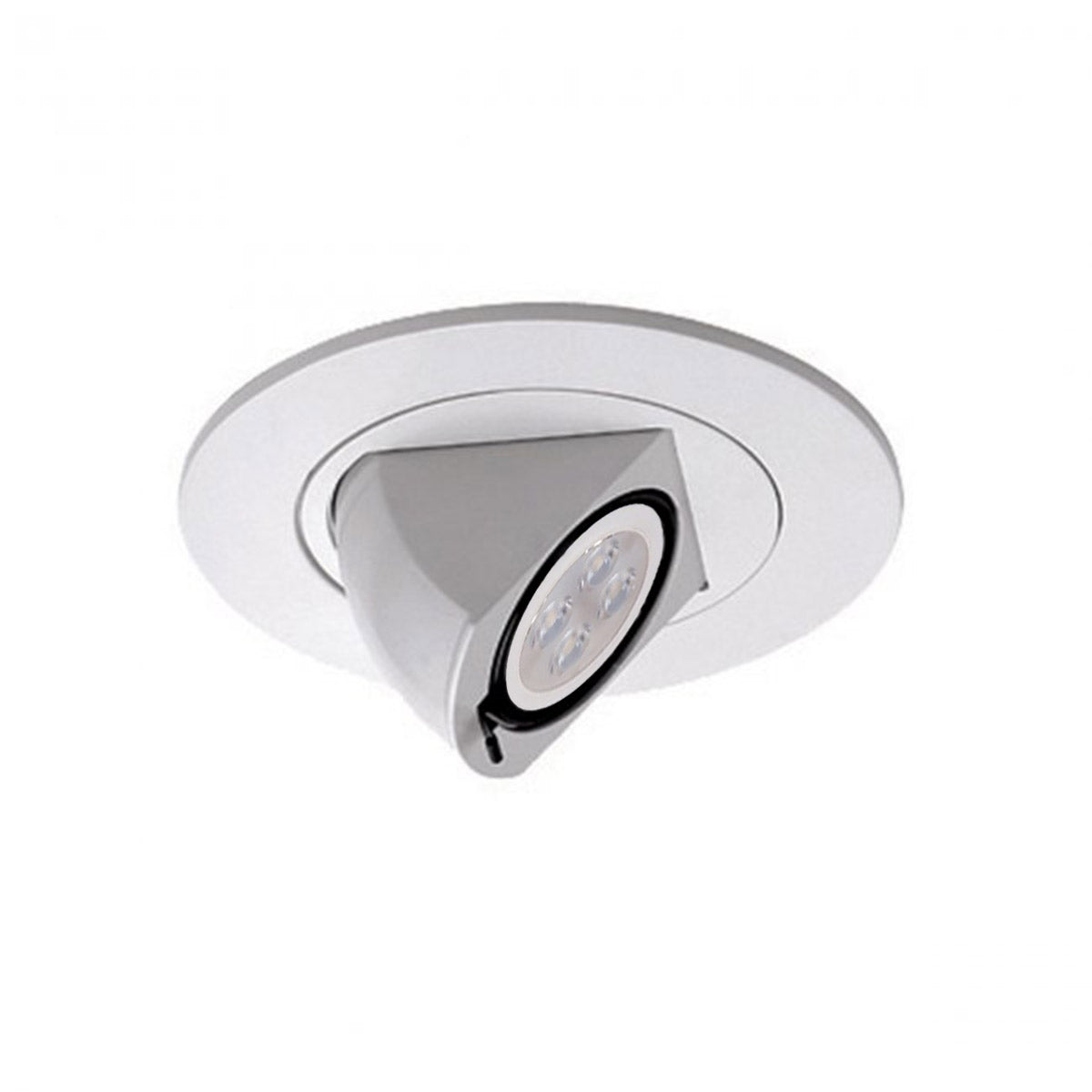 4 Inch Low Voltage LED Recessed Trim - White - Perfect for Kitchen, Bathroom, and Living Room Lighting