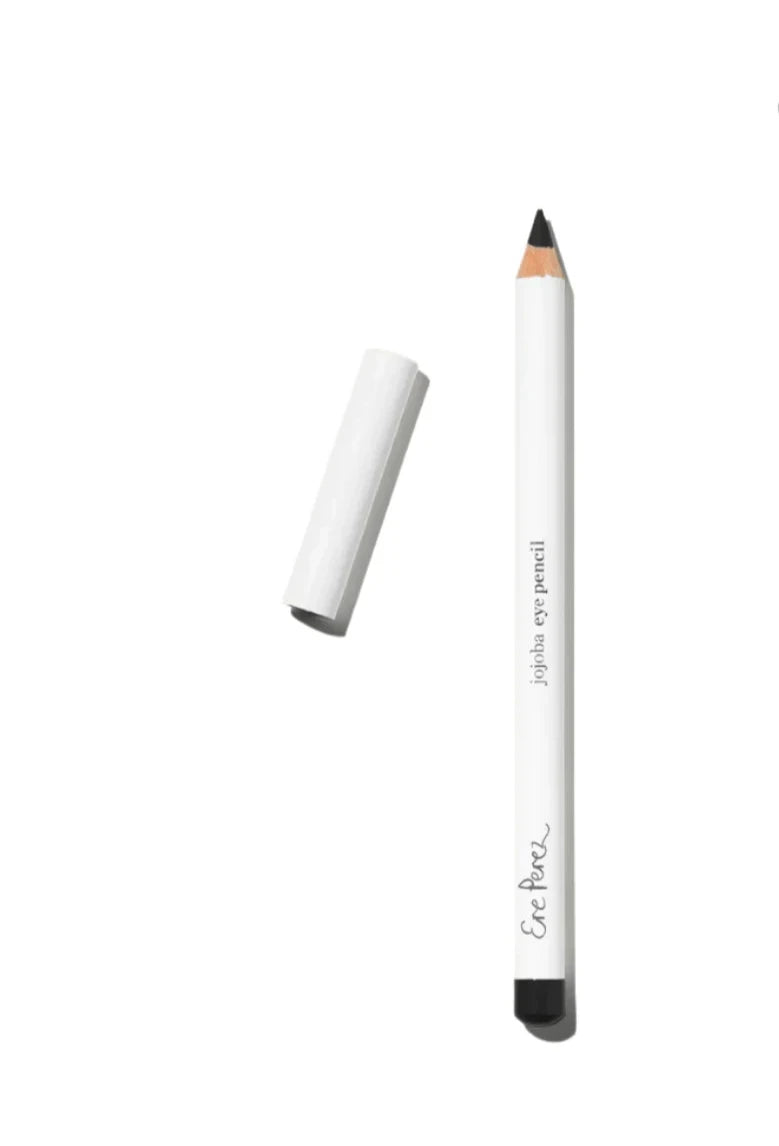 Ere Perez Natural Jojoba Eye Pencil - Black | Vegan & Cruelty-Free Eyeliner for Sensitive Eyes | Perfect for Everyday Makeup & Smoky Eye Looks