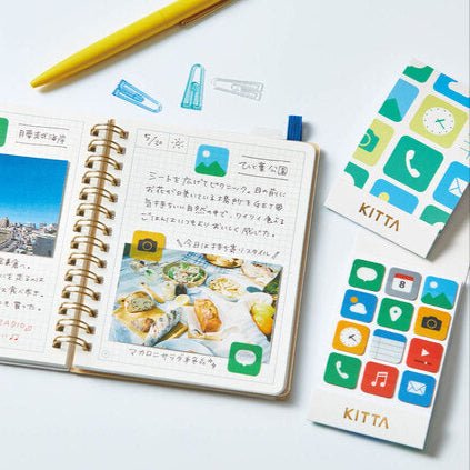 KITTA Icon Style Clear Stickers by KING JIM - Premium Decorative Stickers for Scrapbooking, Journaling, and DIY Crafts