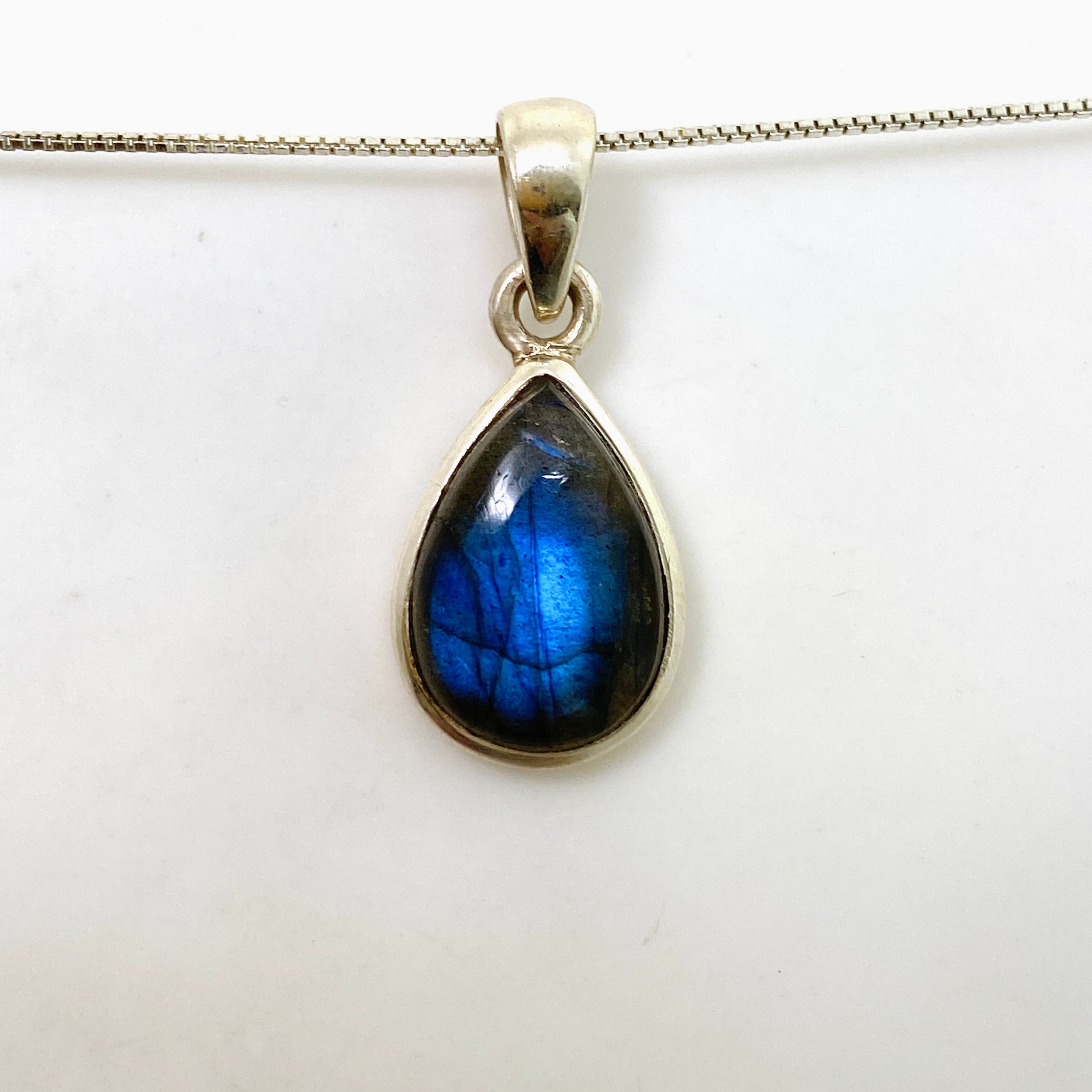 Natural Labradorite Teardrop Cabochon Pendant - Handmade Gemstone Jewelry PPGJ1050 | Healing Crystal Necklace for Meditation, Energy Work & Spiritual Gifts