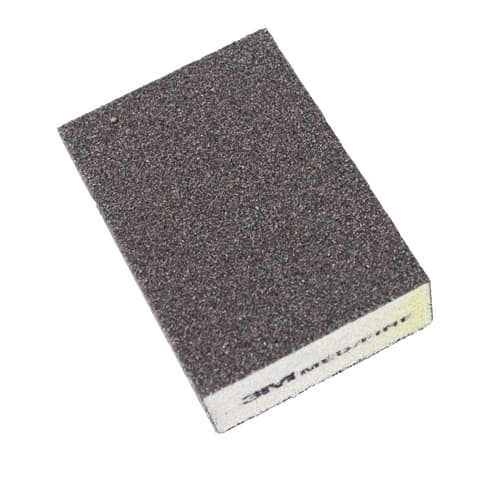 3M 85076 Fine/Medium Sanding Sponge - Dual Grit for Wood, Metal & Drywall - Perfect for DIY Projects, Furniture Refinishing & Auto Body Repair