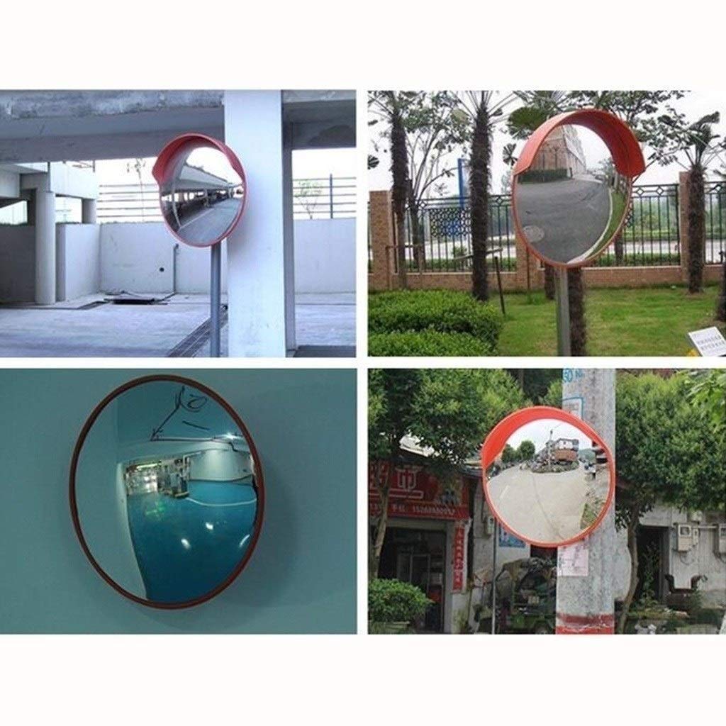 80CM Convex Traffic Mirror - Durable Wide-Angle Outdoor Safety Mirror for Roads, Parking Lots & Driveways | Perfect for Blind Spot Visibility & Traffic Control