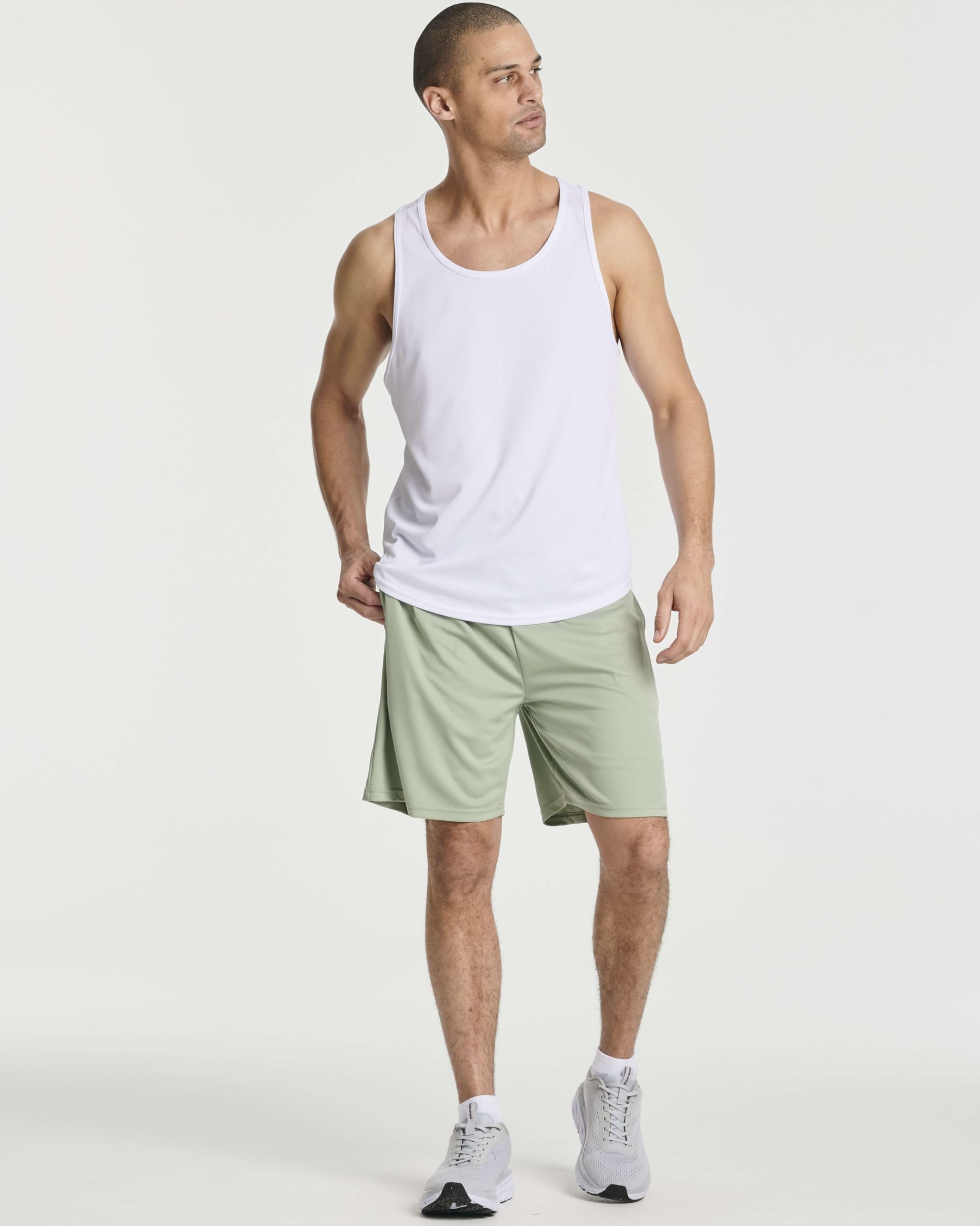 Real Essentials 3-Pack Men's 2-in-1 Dry-Fit 7