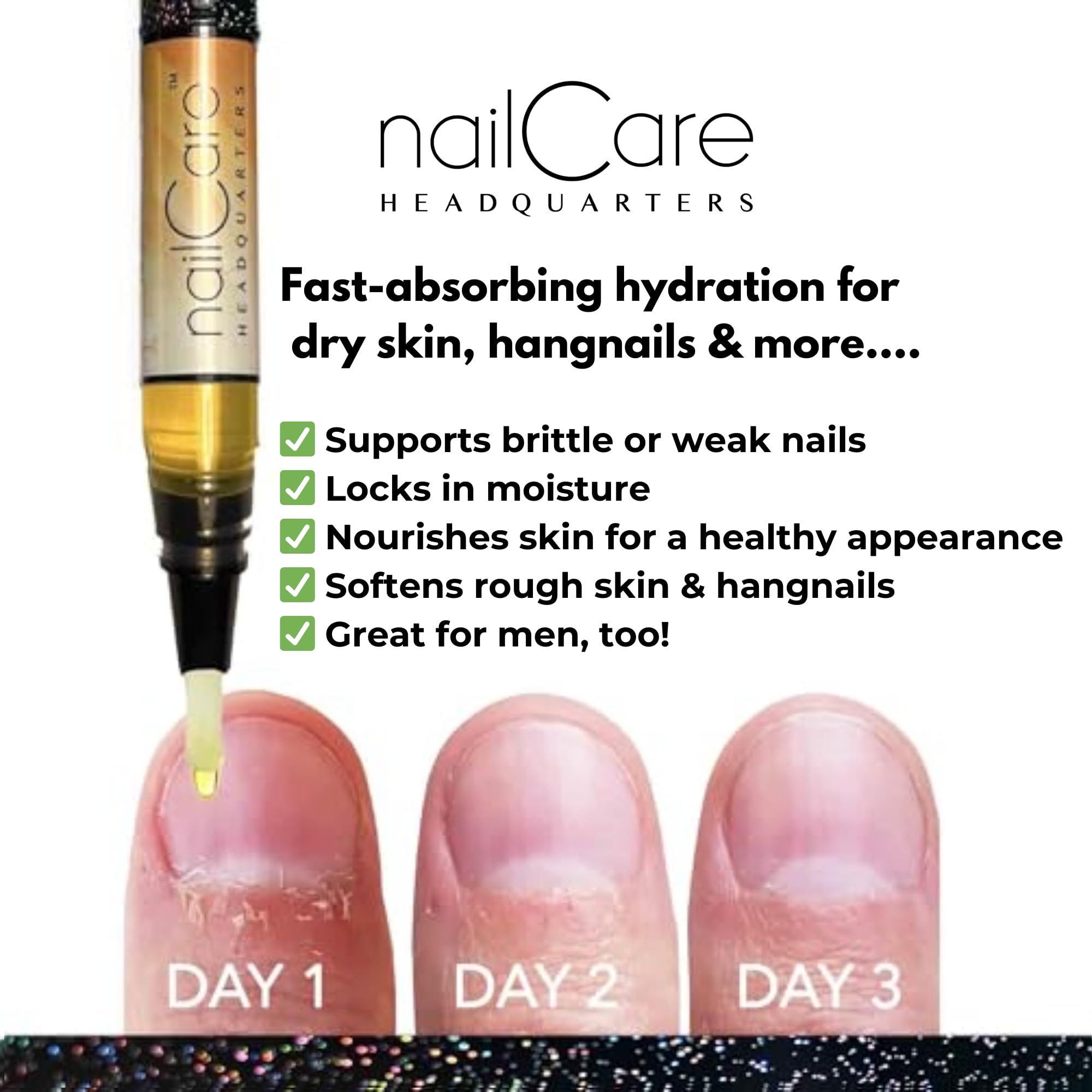 Simply Pure Cuticle Oil Pen - Nail Strengthener & Growth Serum for Damaged Nails & Hangnails with Jojoba Oil | Milk & Honey Scented | Perfect for At-Home Manicures, Salon Nail Care & Travel-Friendly Nail Treatment