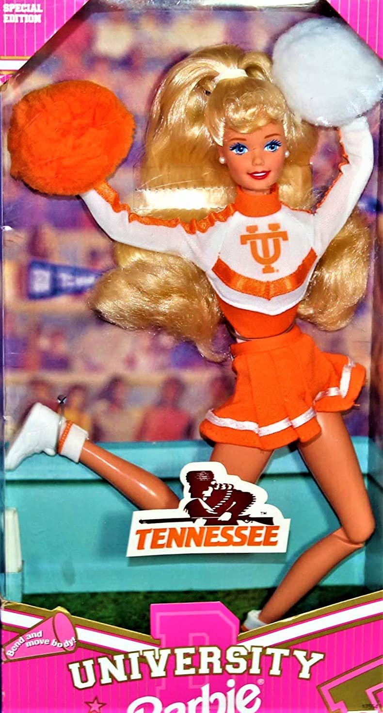 Barbie University Tennessee Cheerleader Doll - Officially Licensed Collectible Fashion Doll with Cheerleader Outfit - Perfect for Gifts, Playtime, and College Sports Fans