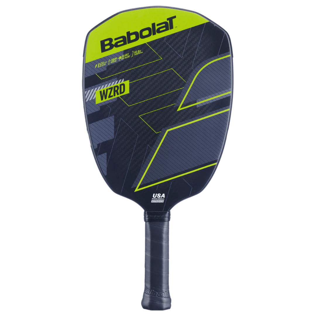 Babolat WZRD Pickleball Paddle - Carbon Fiber Face, Comfort Grip [Black/Green] | Lightweight & Durable for Competitive Play & Recreational Games