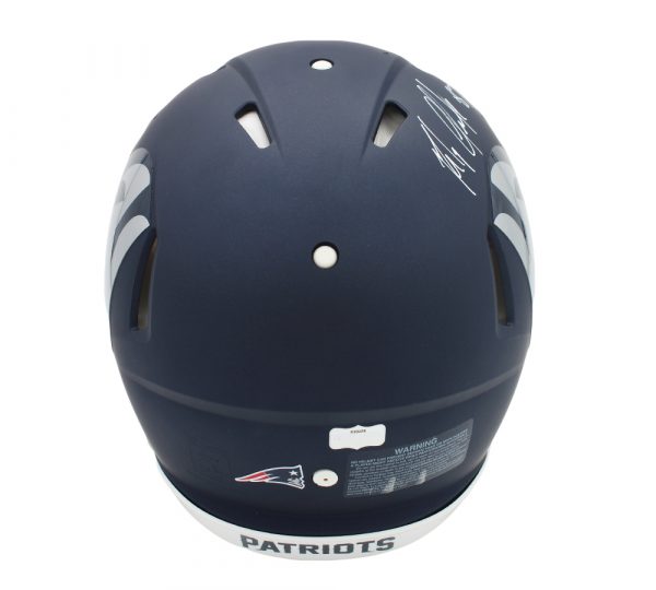 Rob Gronkowski Autographed New England Patriots NFL Helmet - Limited Edition Speed Authentic AMP - Perfect for Sports Memorabilia Collectors & Patriots Fans Display