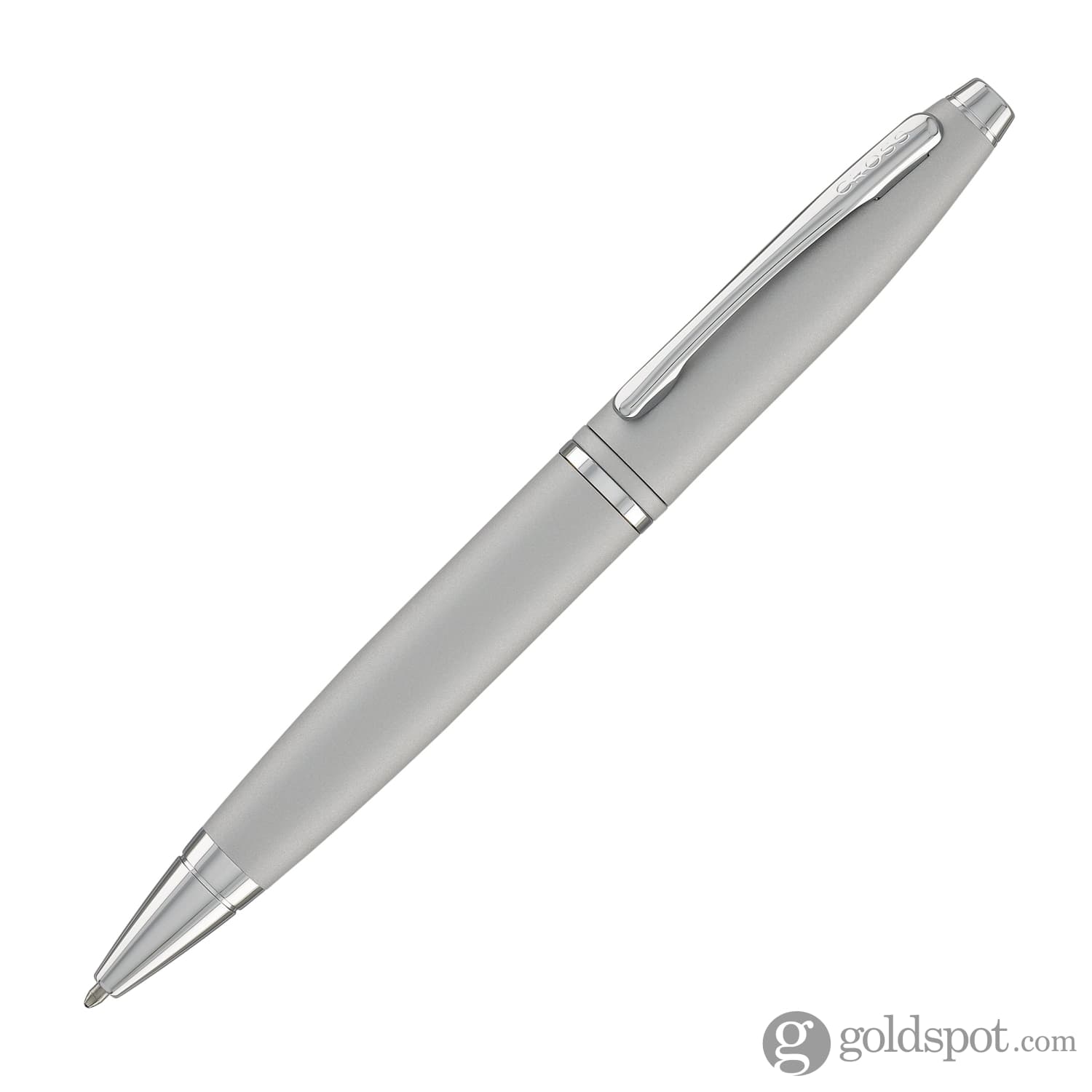 Cross Calais Ballpoint Pen in Satin Chrome - Premium Stainless Steel Writing Pen for Office, Business & Gifts - Smooth Writing Experience for Professionals & Students