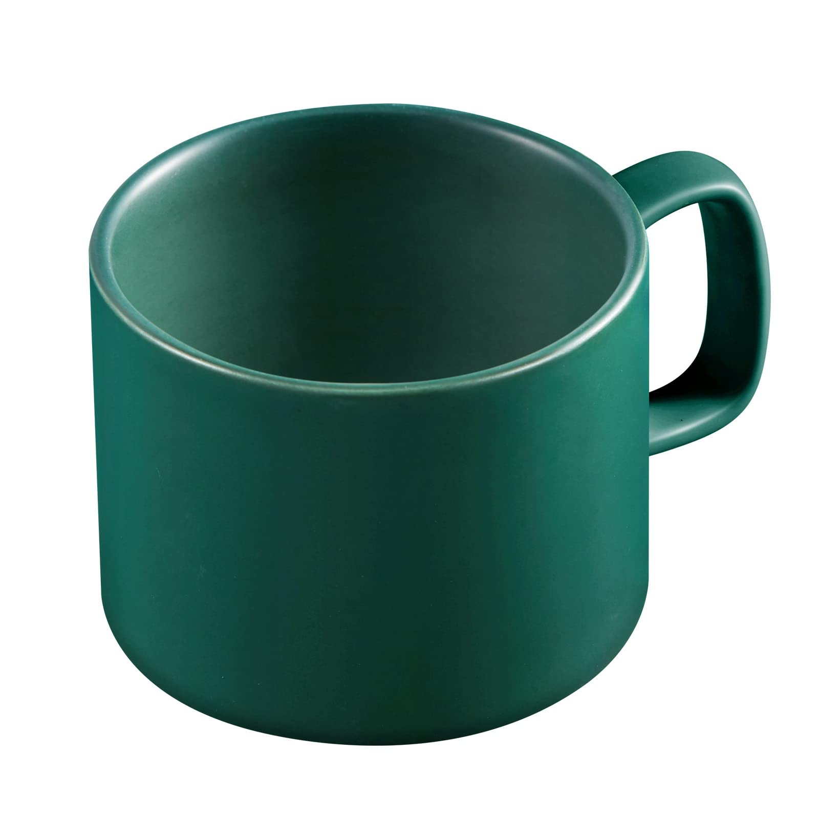 VOBAGA 11 oz Coffee Mug & Tea Cup with Flat Bottom - Insulated for Hot & Cold Drinks - Perfect for Office, Home, or Gifts (Green) - Enjoy Your Morning Coffee, Afternoon Tea, or Late-Night Milk