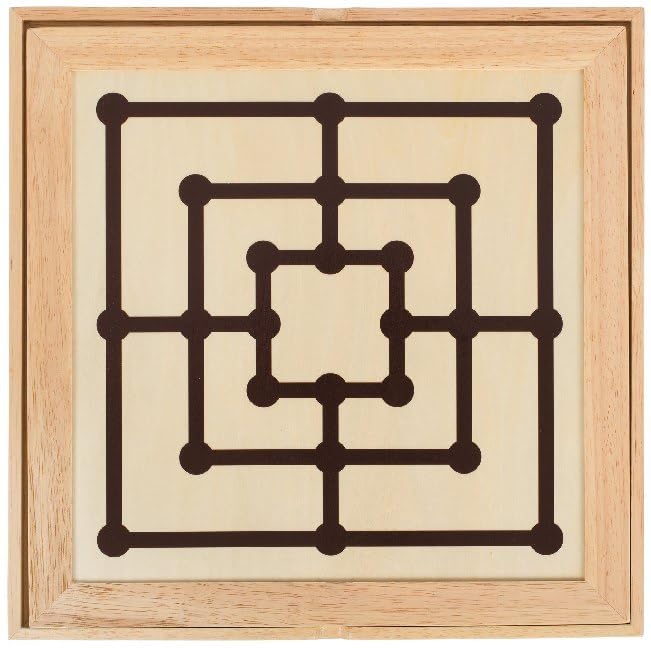Goki Wooden Compendium - Premium Wooden Puzzle Game for Kids & Adults | Fun Brain Teaser & Educational Toy for Family Game Night, Travel & Classroom Activities