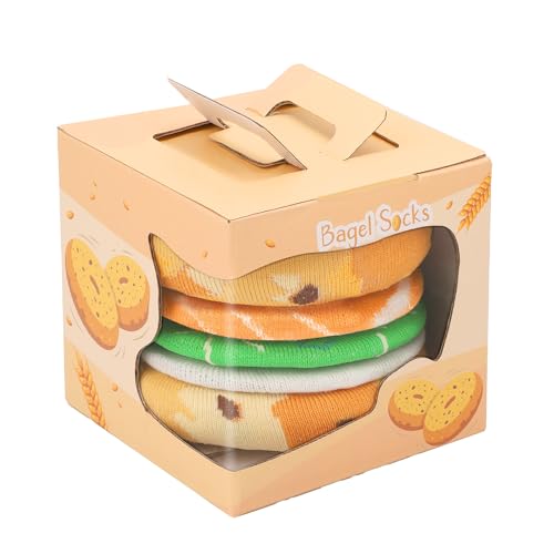 Salmon Bagel Socks 1 Pair