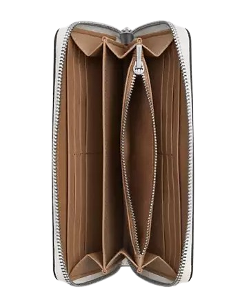 Coach Cosmic Long Zip Around Wallet with Rocket Print - Stylish & Compact Wristlet Wallet for Women - Perfect for Everyday Use, Travel, and Gifts
