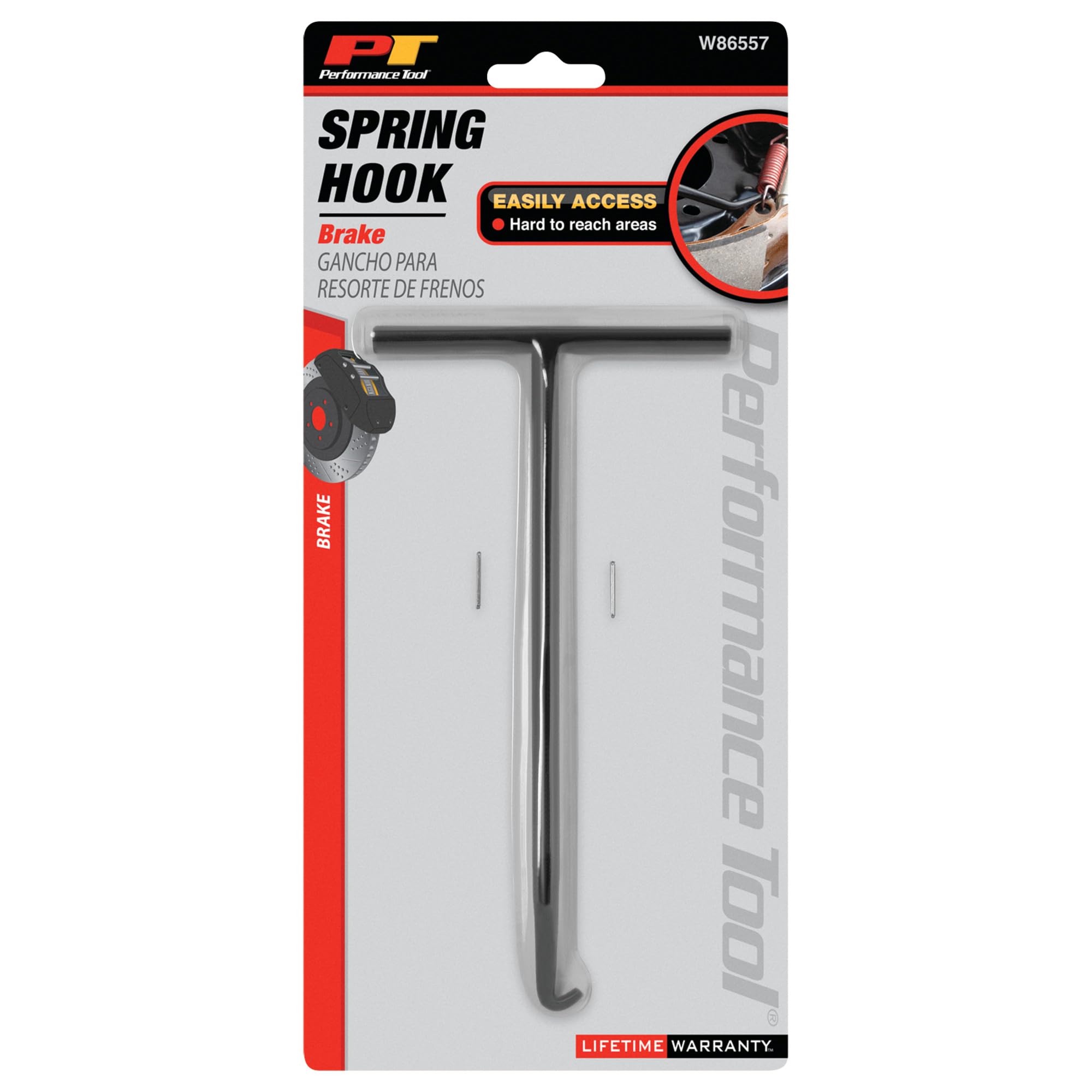 Performance Tool W86557 Headlight Adjusting & Brake Spring Tool - Heat-Treated Alloy Construction for Durability - Easy Access to Hard-to-Reach Areas - Perfect for Auto Repair & Maintenance