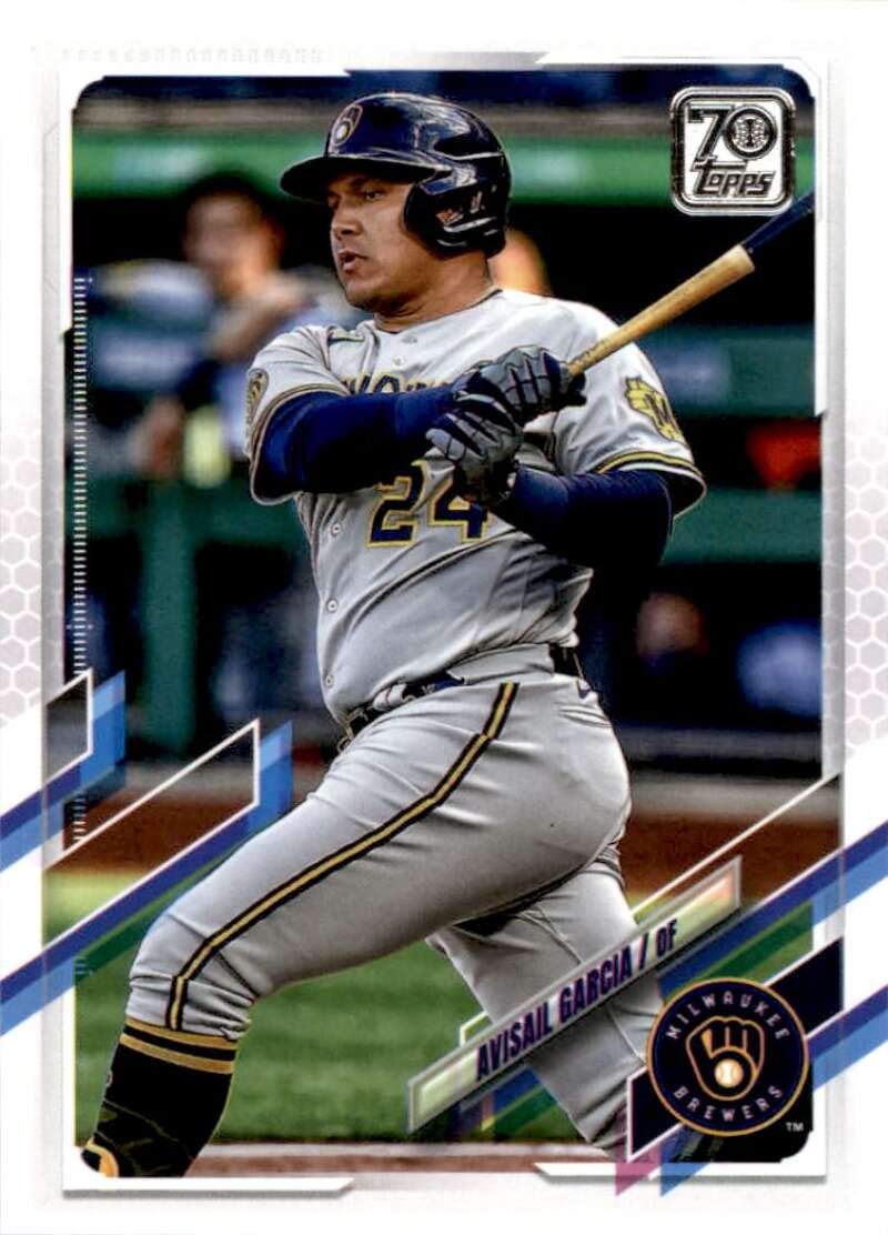 2021 Topps #307 Avisail Garcia Milwaukee Brewers MLB Baseball Trading Card - Perfect for Collectors, Sports Fans & Gift Giving