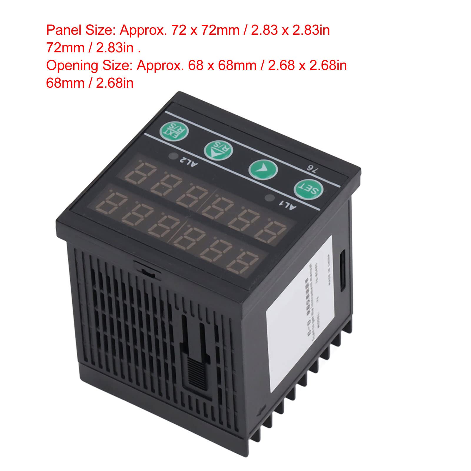 6 Digit Industrial Counter with LED Display - Multifunctional Digital Timer for Assembly Line, Production Counting & Inventory Management