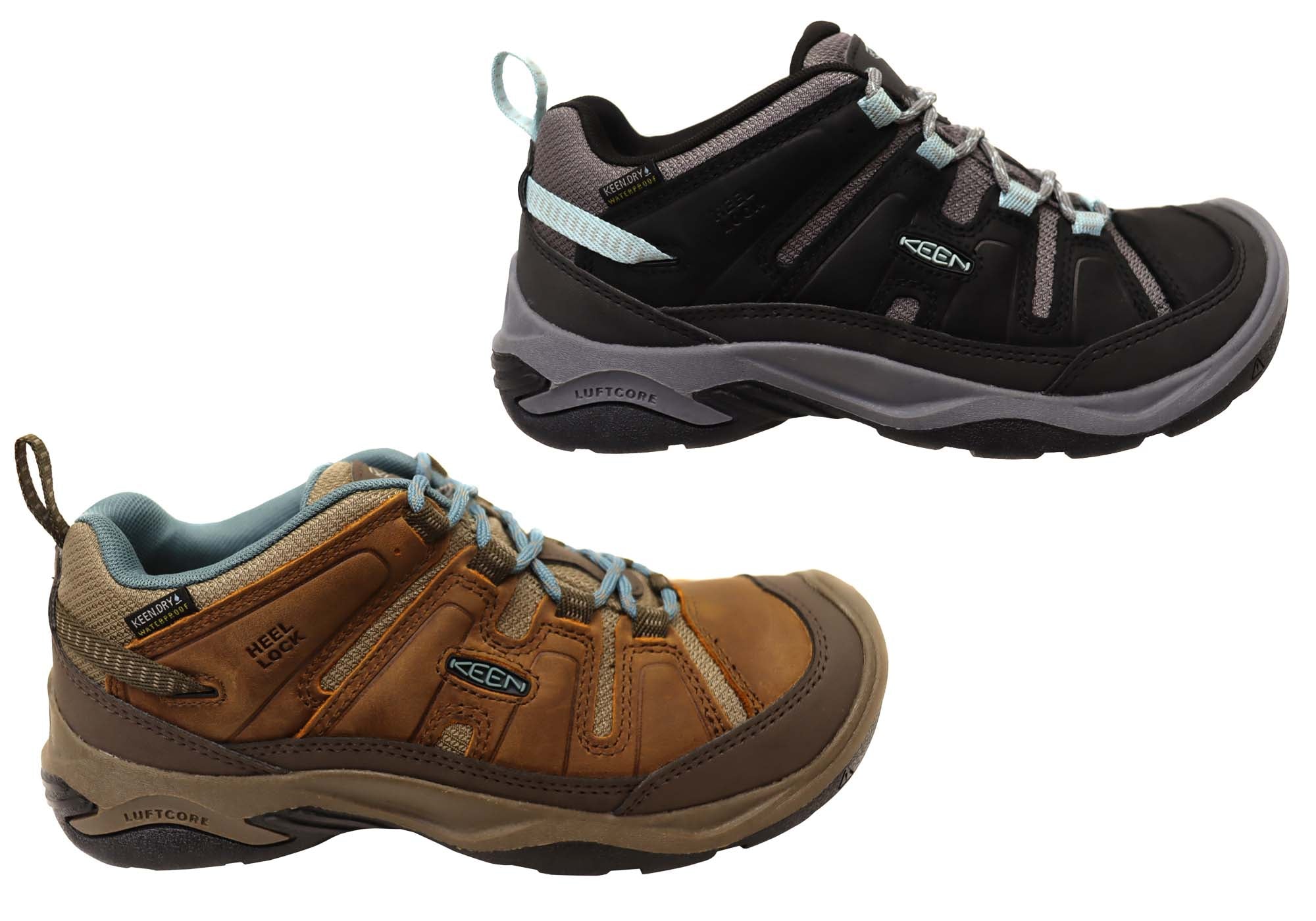 Keen Circadia Waterproof Women's Leather Wide Fit Hiking Shoes - Comfortable Outdoor Boots for Trail Walking, Camping & Adventure Travel