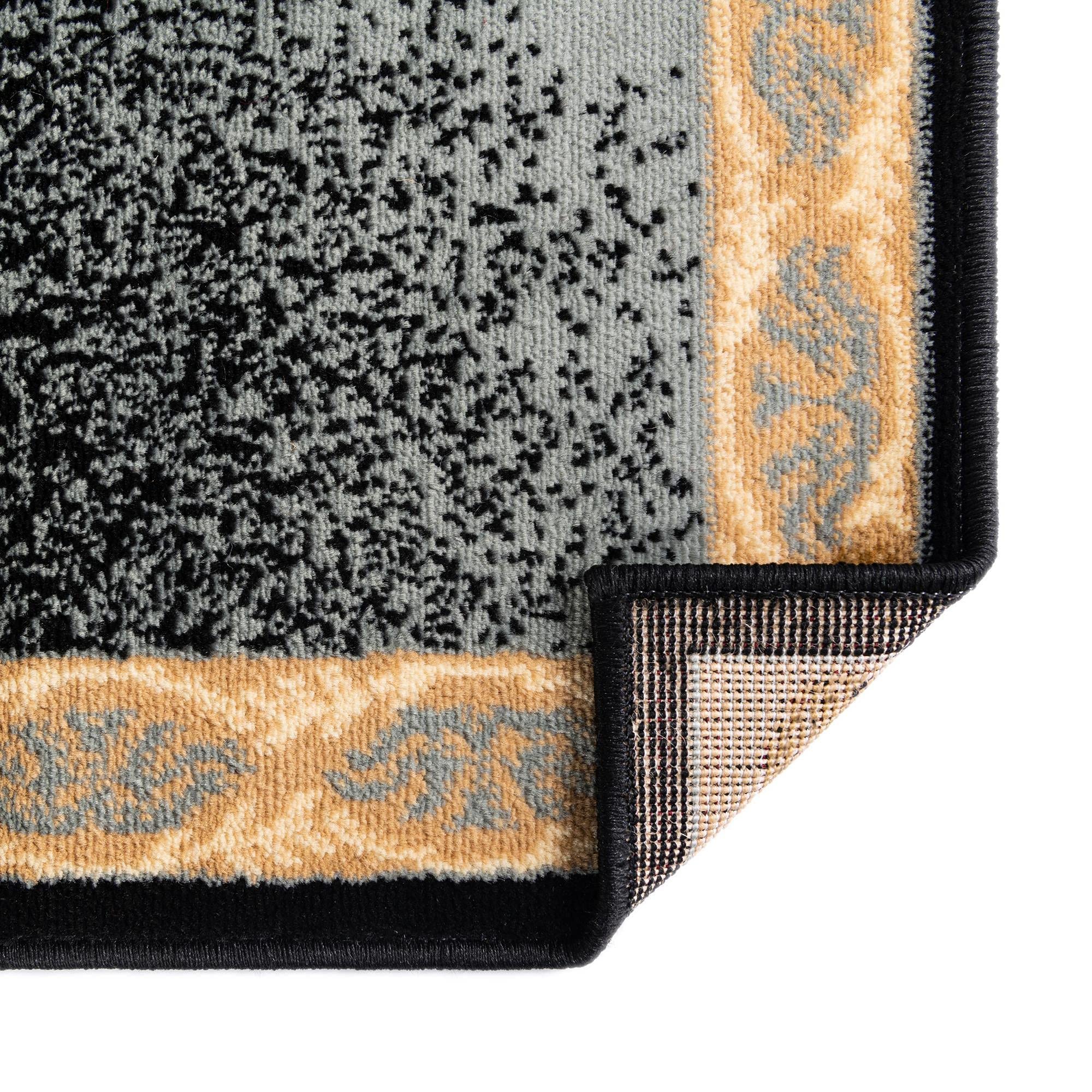 Pioneer Collection 12 Ft Runner Rug - Soft Medium-Pile Blue Carpet for Hallway & Entryway | Durable Non-Slip Living Room & Bedroom Rug | Perfect for High Traffic Areas & Home Decor