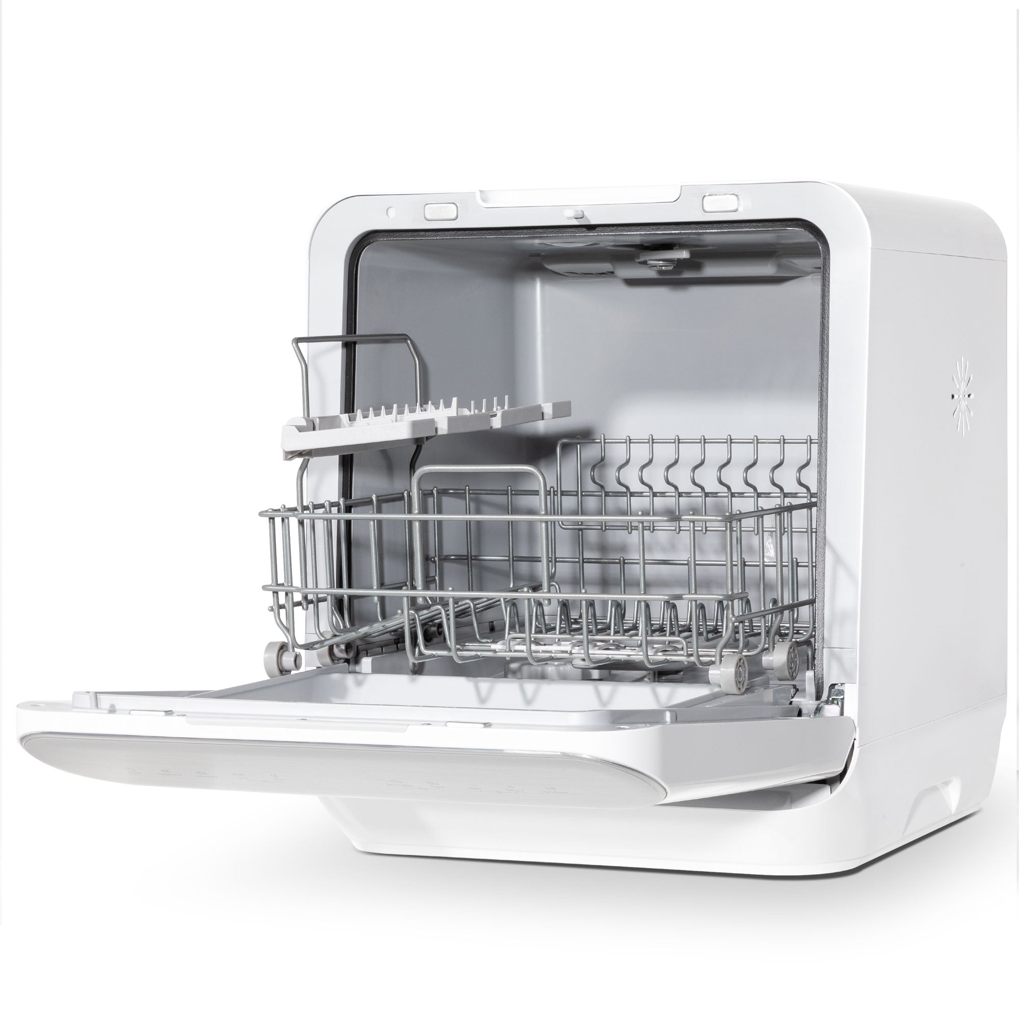 Baridi Mini Portable Tabletop 6L Dishwasher with 3 Place Settings - Compact Countertop Dishwasher with 7 Wash Functions for Small Kitchens, RVs, Dorms & Apartments | DH72 Model