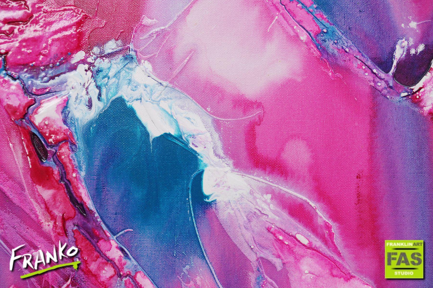75cm x 100cm Pink Abstract Canvas Painting - Modern Wall Art for Living Room, Bedroom & Office Decor | Smashing Pastels Collection