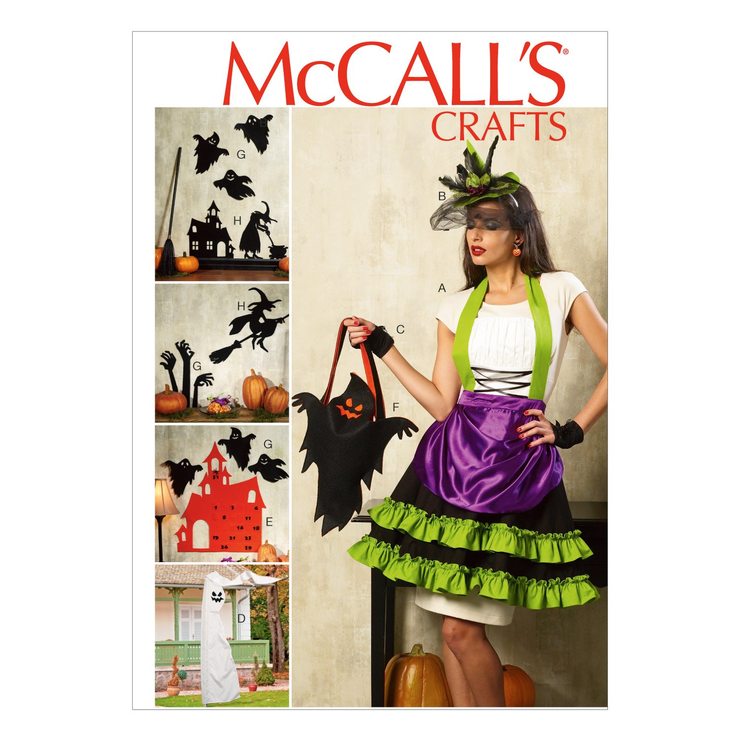 McCall's M6811 Halloween Sewing Pattern Template - One Size - DIY Costume & Home Decor for Spooky Season