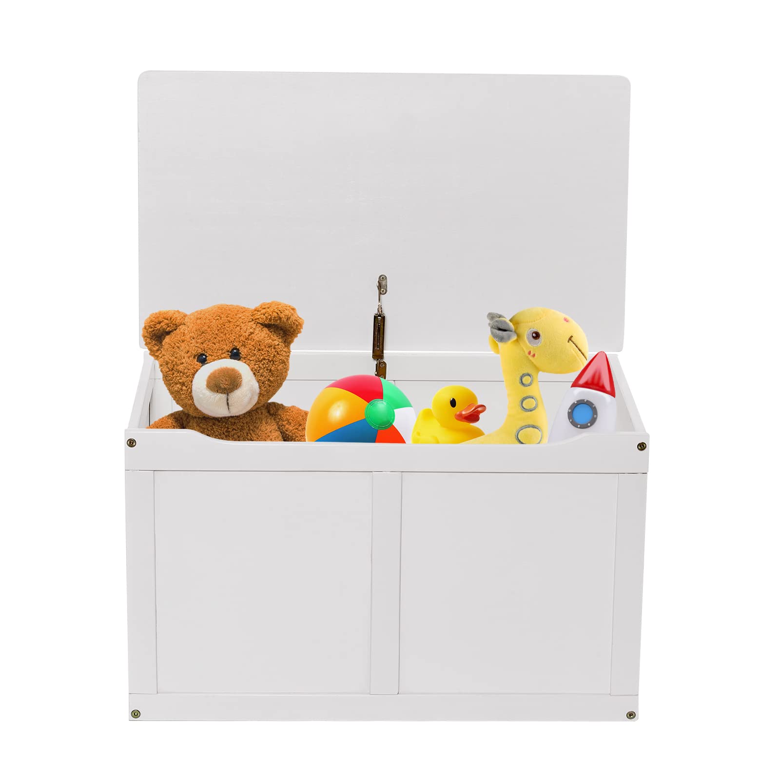 HONEY JOY Kids Wooden Toy Box – 2-in-1 Large Toy Storage Truck Bench with Flip-Top Lid, 2 Safety Hinges & Groove Handle – Toddler Toy Chest for Playroom & Bedroom Organization – Perfect Gift for Boys & Girls Age 3+ – Ideal for Playtime Storage & Kids Room Decor