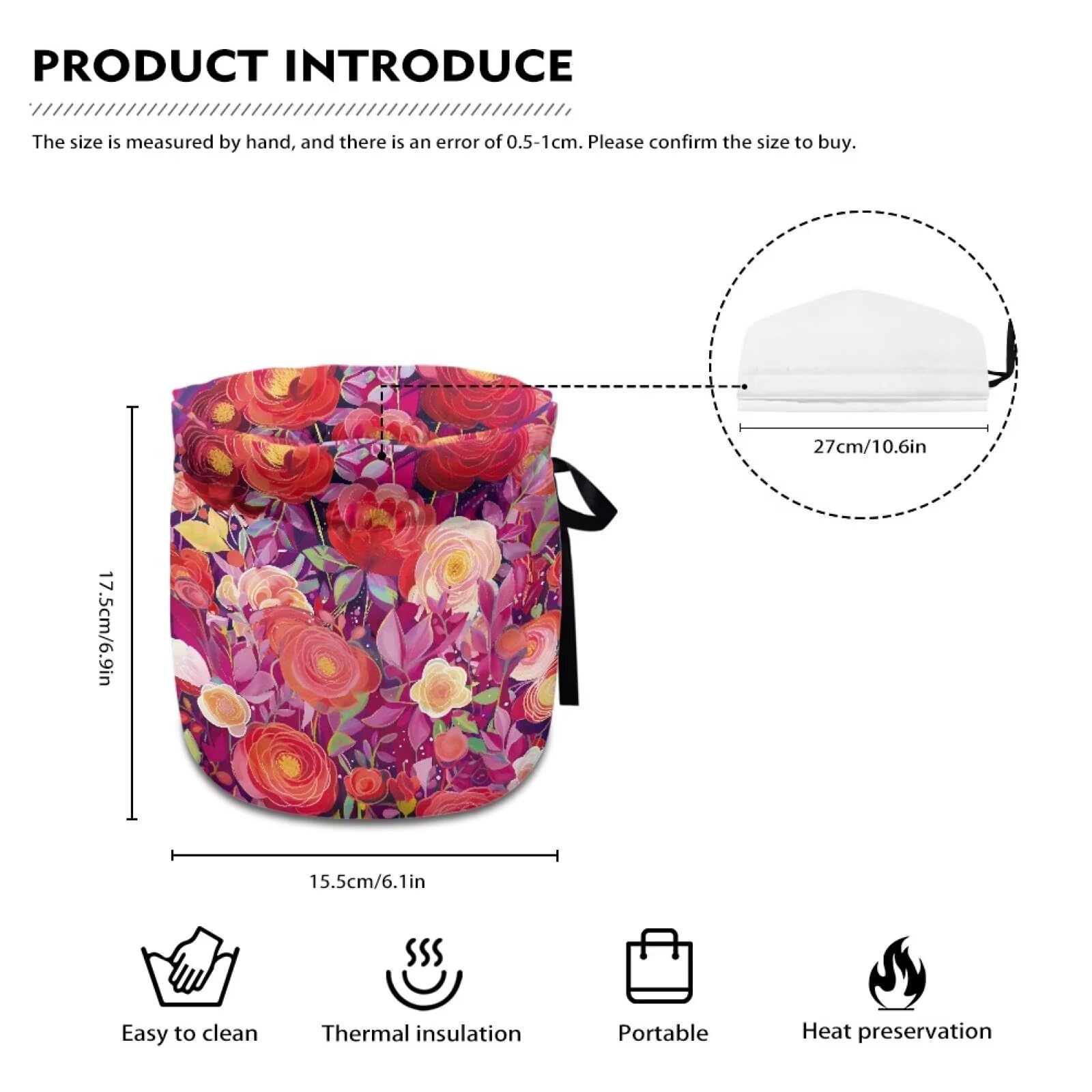 Beautiful Floral Tea Pots with Insulation Pad - Keep Tea & Breakfast Warm - Easy to Clean Kitchen Decor - Perfect Gift for Family & Friends - Ideal for Morning Tea, Afternoon Coffee & Cozy Home Decor