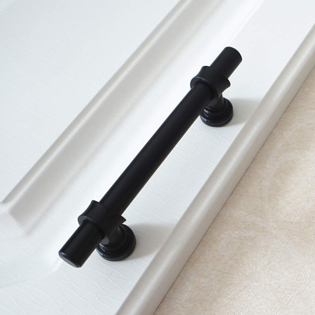 LBFEEL Modern Black Drawer Pull Handles 3.78