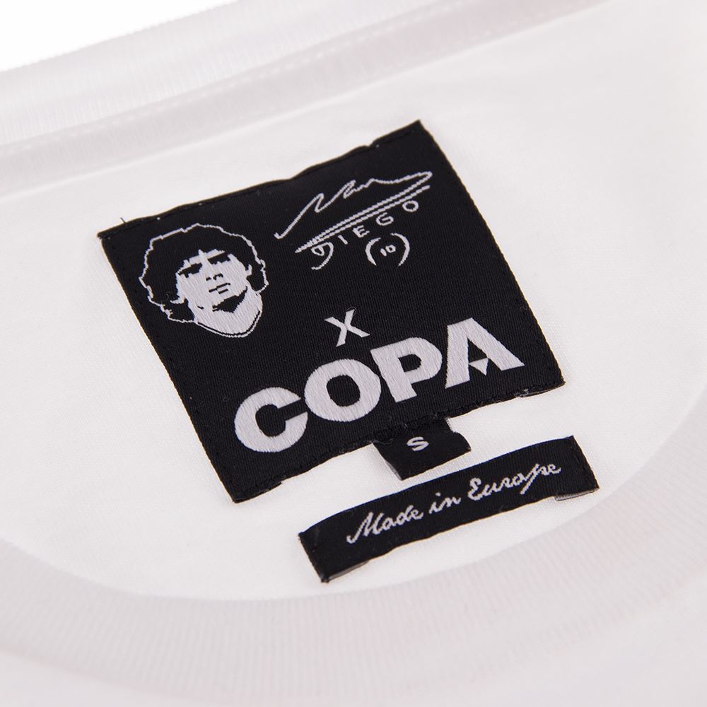 COPA Football Maradona X COPA Napoli Home Jersey T-Shirt - Official Soccer Jersey for Fans, Streetwear & Game Day Outfits